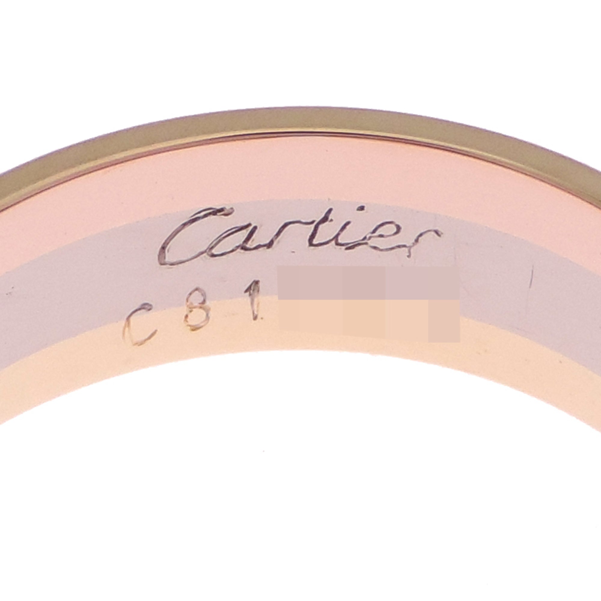 Cartier Yellow Gold (18K) Pink Gold (18K) White Gold (18K) Band Ring (Pre-Owned)