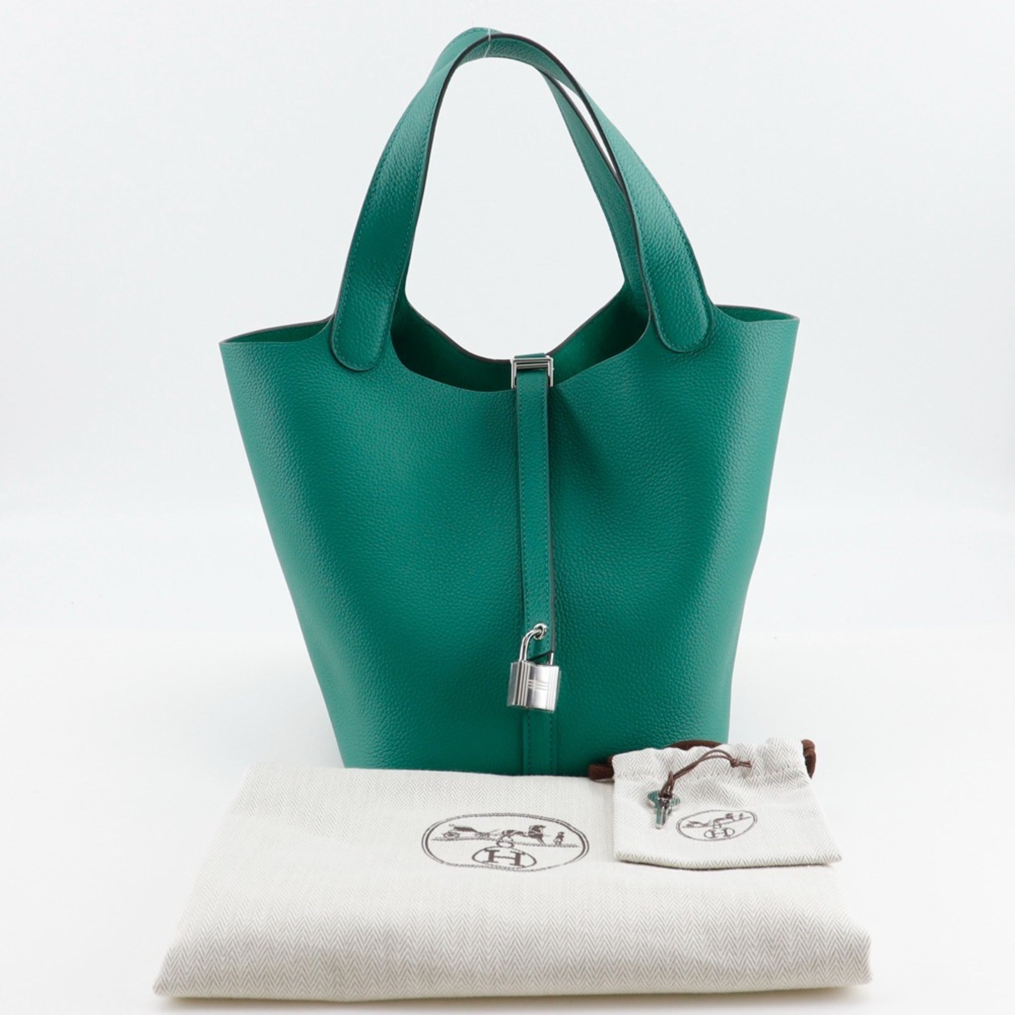 Hermes Picotin Silver Handbag (Pre-Owned)