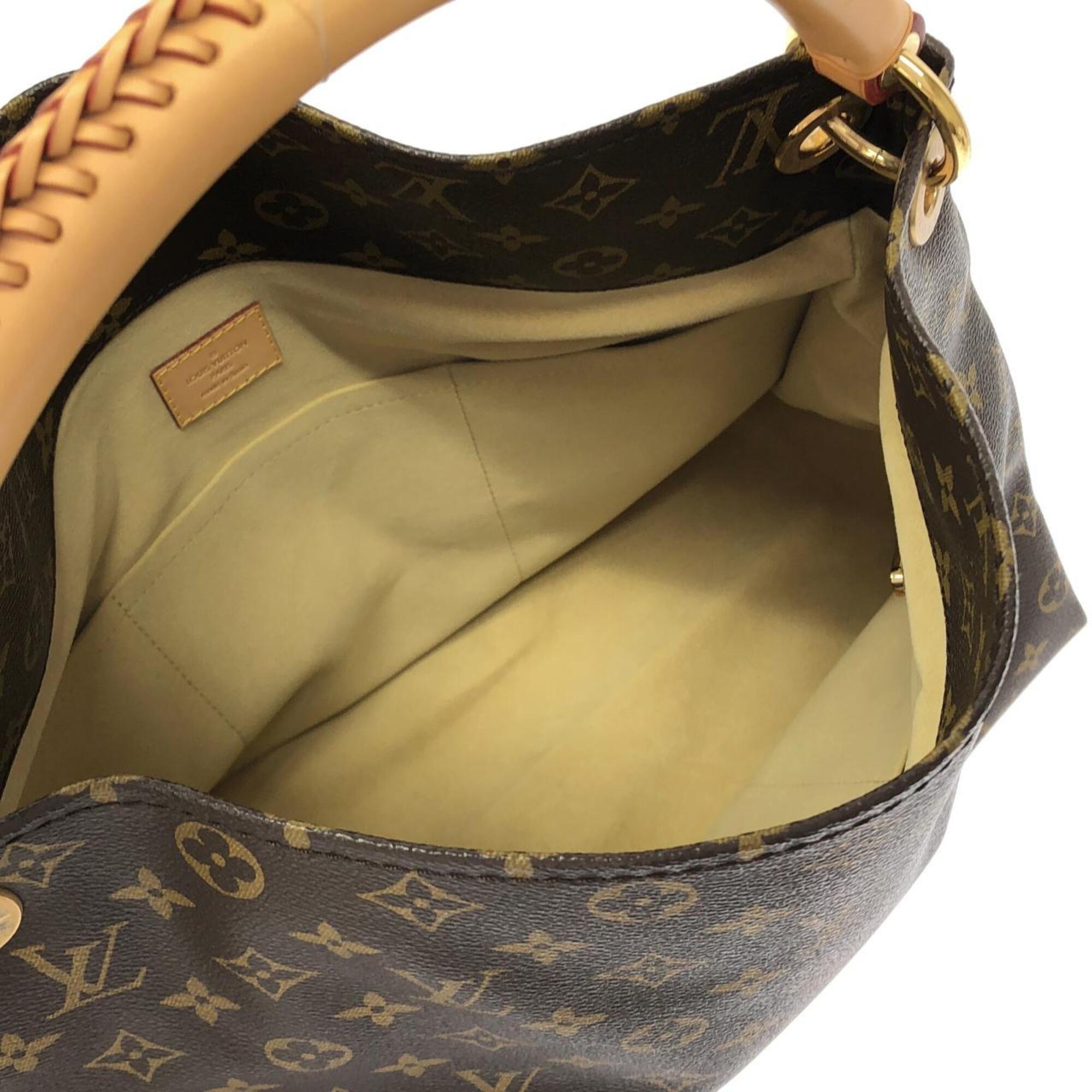 Louis Vuitton Marron Coated Canvas Shoulder Bag (Pre-Owned)