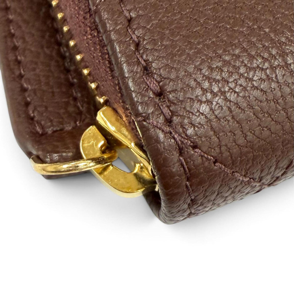 Chanel Brown Leather Wallet (Bi-Fold) (Pre-Owned)