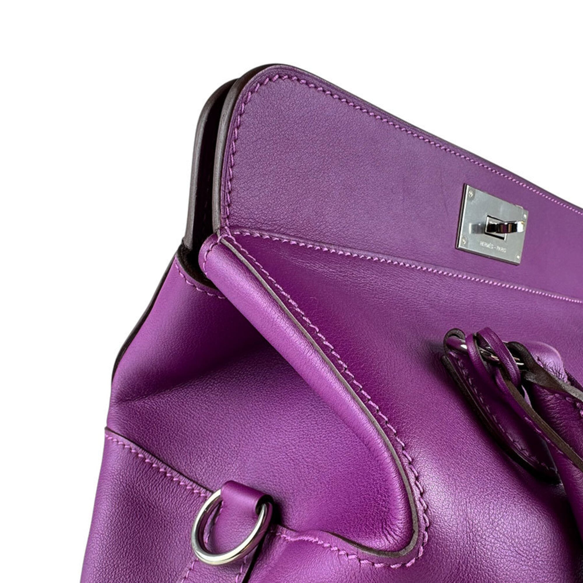 Hermes Anemone Swift Leather Handbag Shoulder Bag (Pre-Owned)