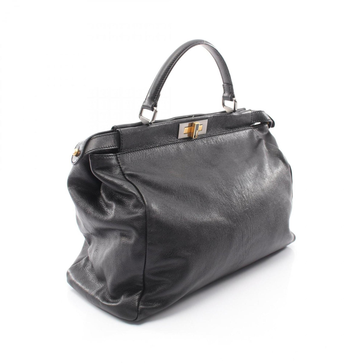 Fendi Black Leather Handbag (Pre-Owned)