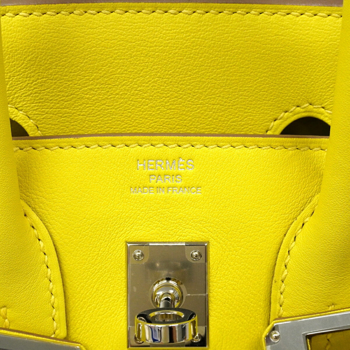 Hermes Lime Swift Leather Handbag (Pre-Owned)