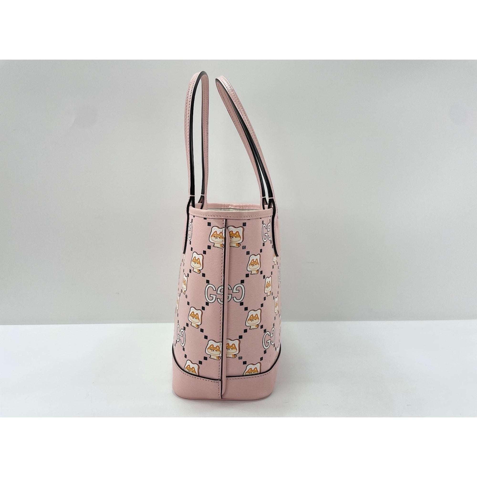 Gucci Pink Leather Tote Bag (Pre-Owned)