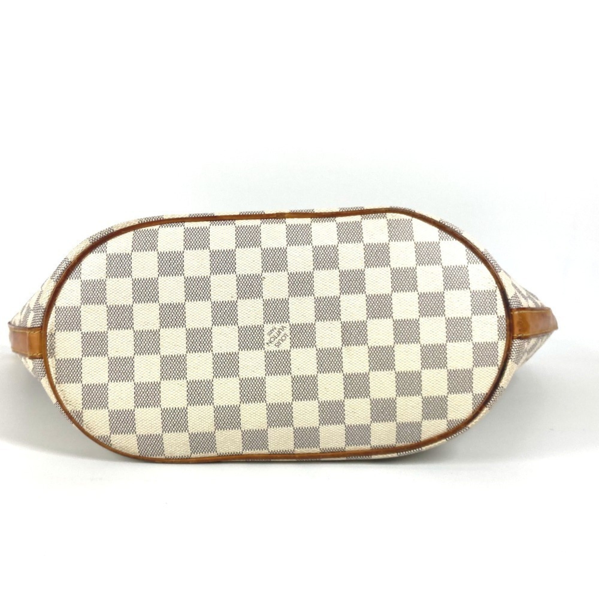 Louis Vuitton White Damier Azur Shoulder Bag Tote Bag (Pre-Owned)