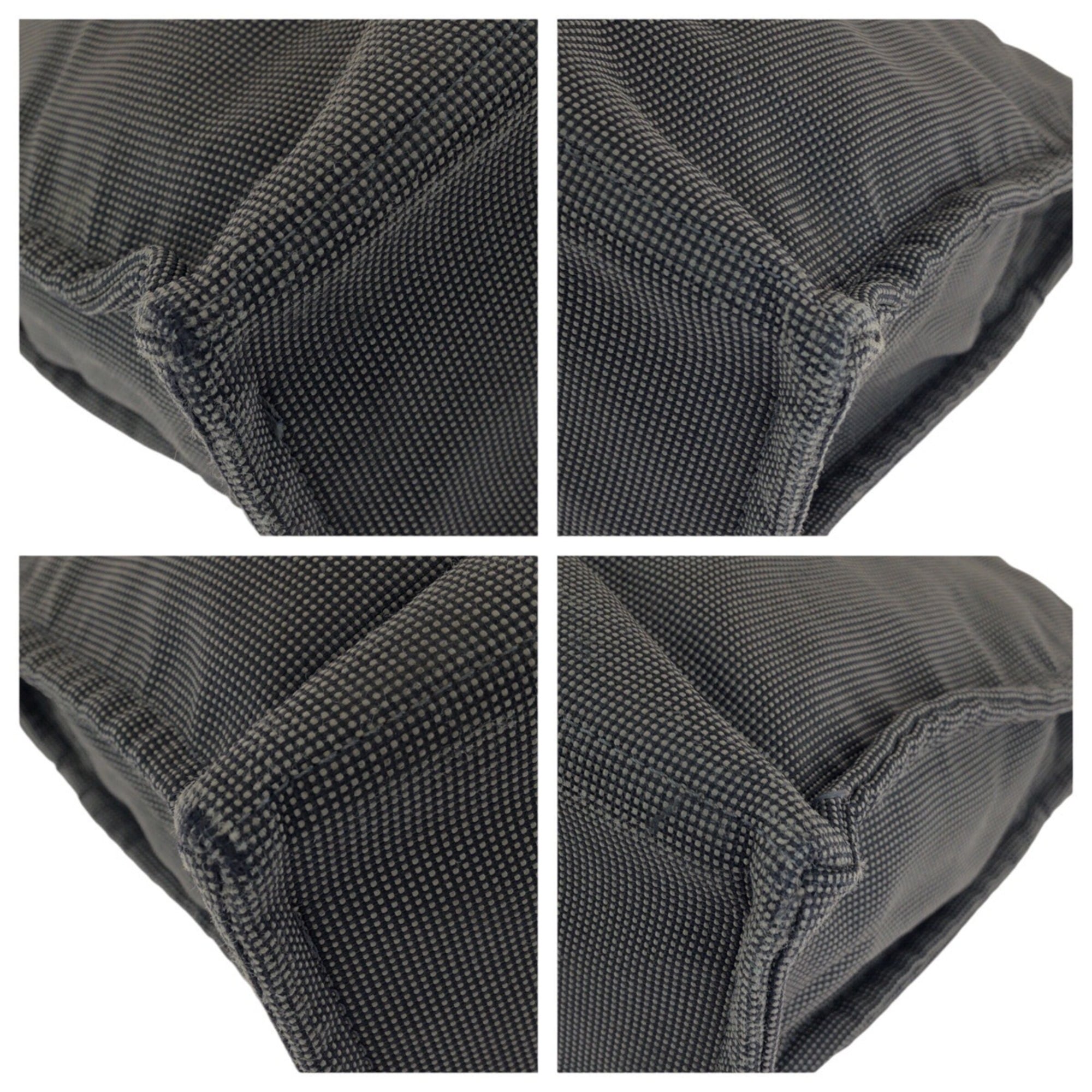 Hermes Gray Polyamide Polyester Handbag Tote Bag (Pre-Owned)