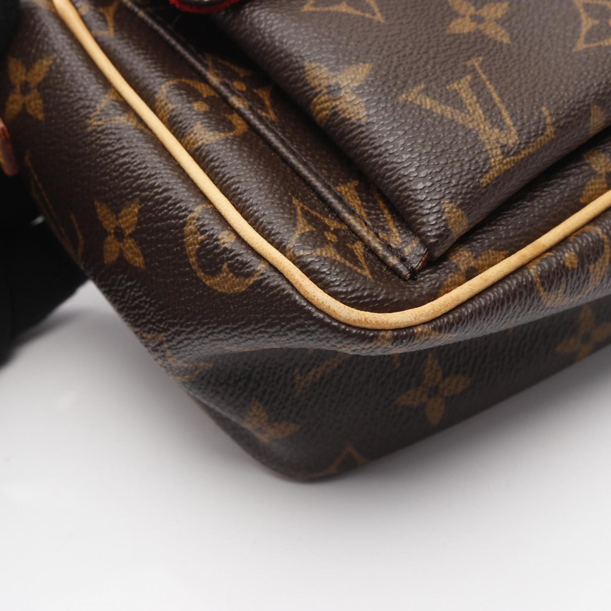 Louis Vuitton Brown Pvc Leather Shoulder Bag (Pre-Owned)