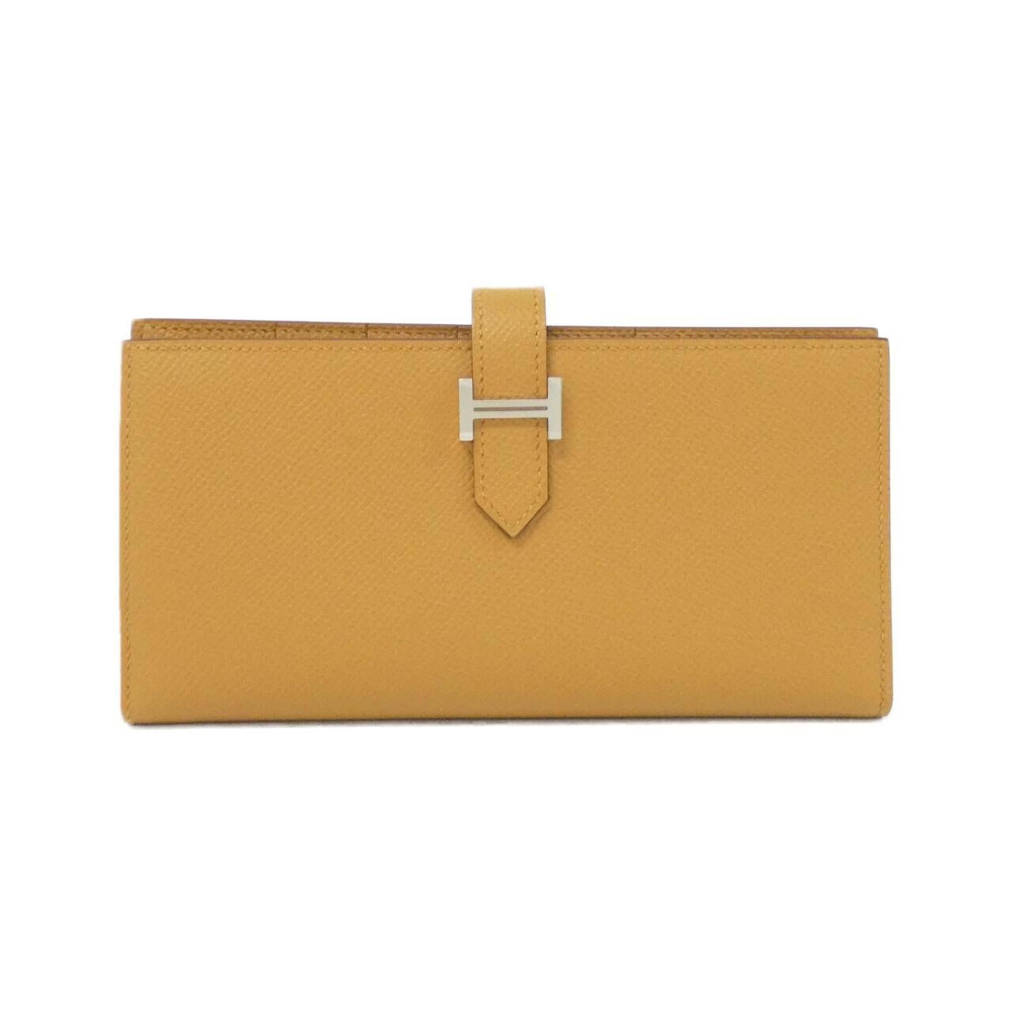 Hermes Brown Epsom Leather Long Wallet (Bi-Fold) (Pre-Owned)