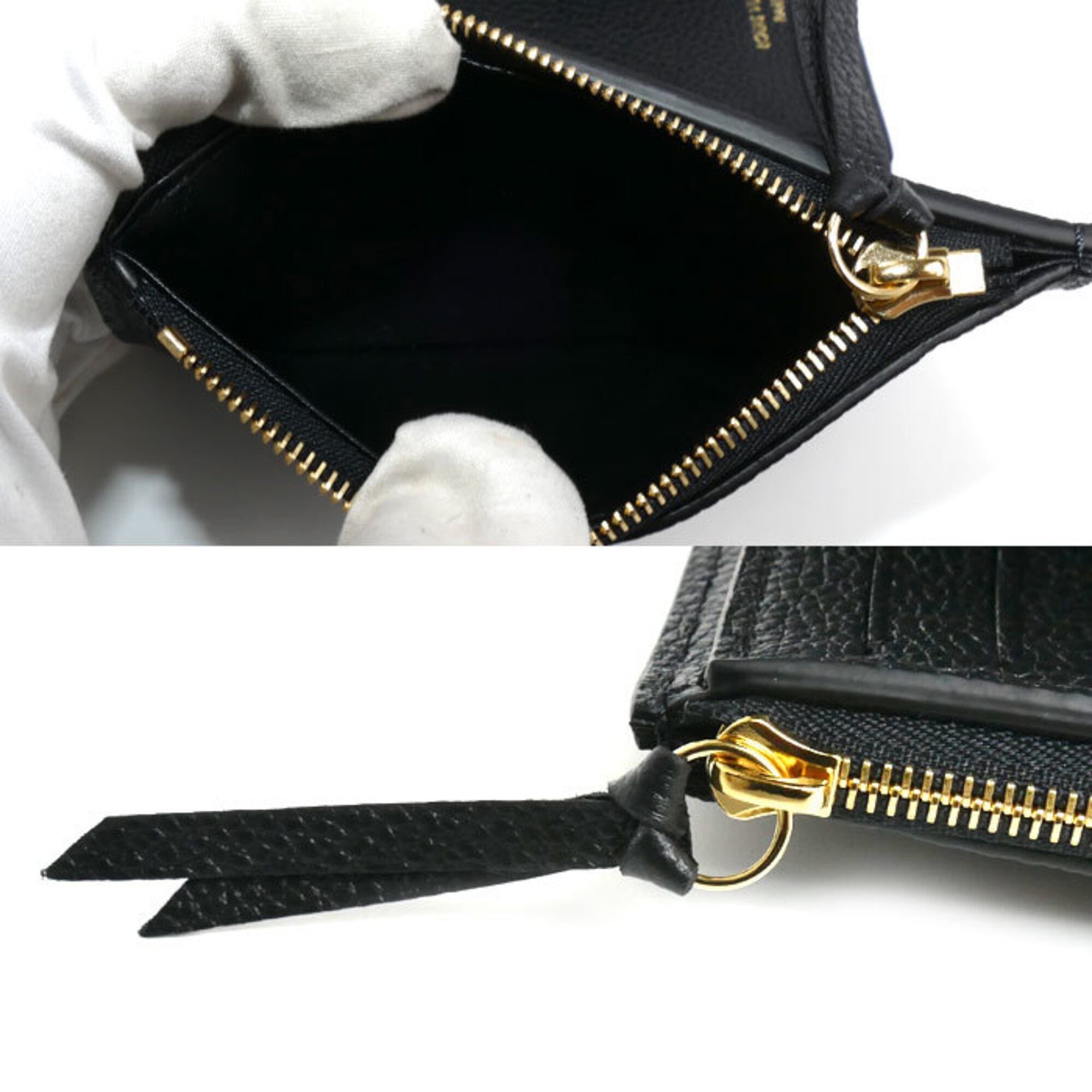 Louis Vuitton Noir Monogram Empreinte Wallet (Tri-Fold) (Pre-Owned)