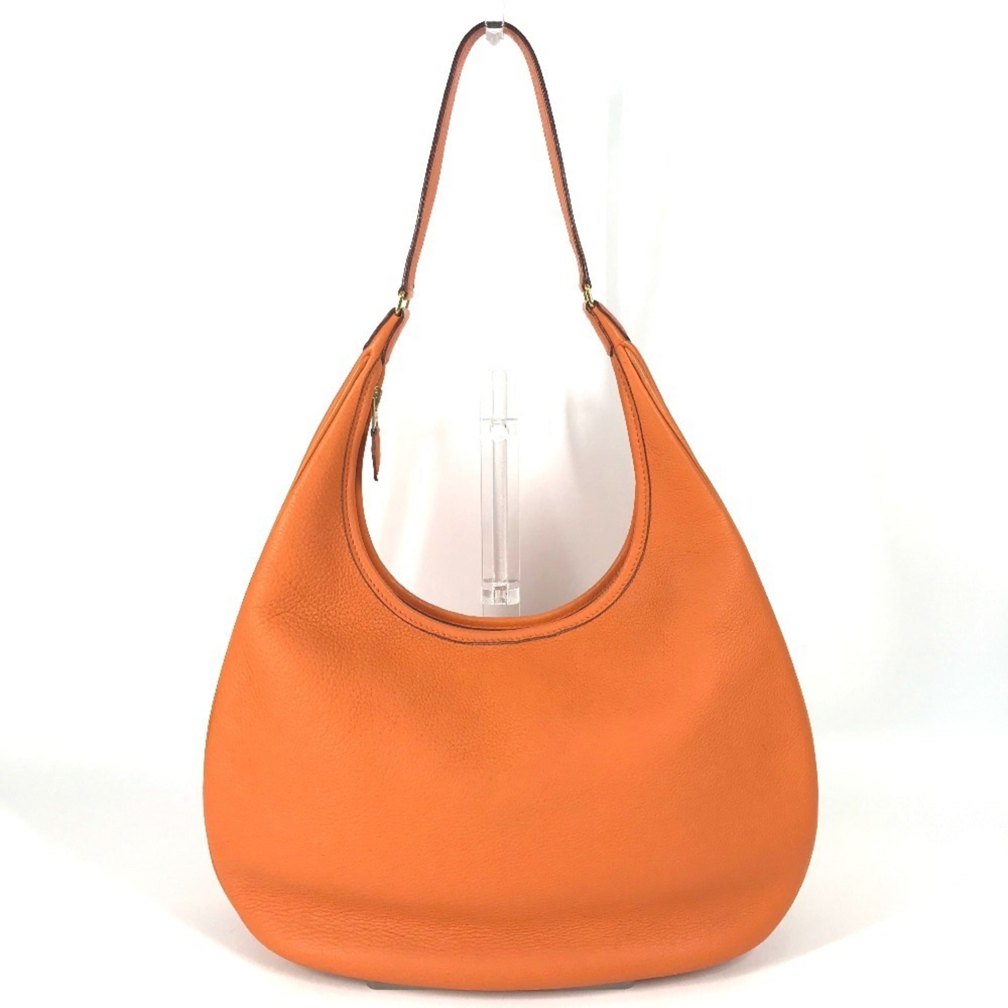 Hermes Orange Leather Shoulder Bag (Pre-Owned)