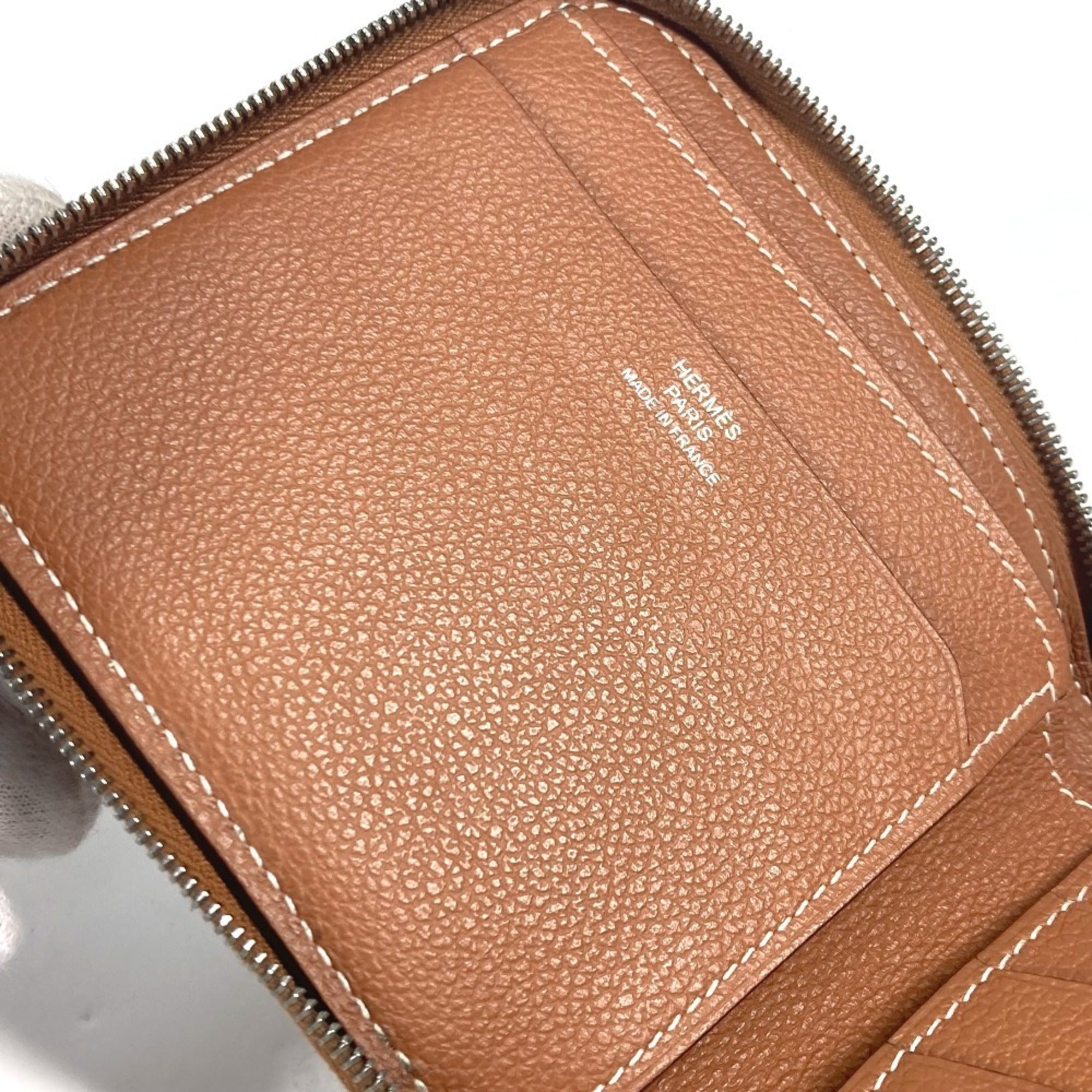 Hermes Brown Evercalf Leather Wallet (Bi-Fold) (Pre-Owned)