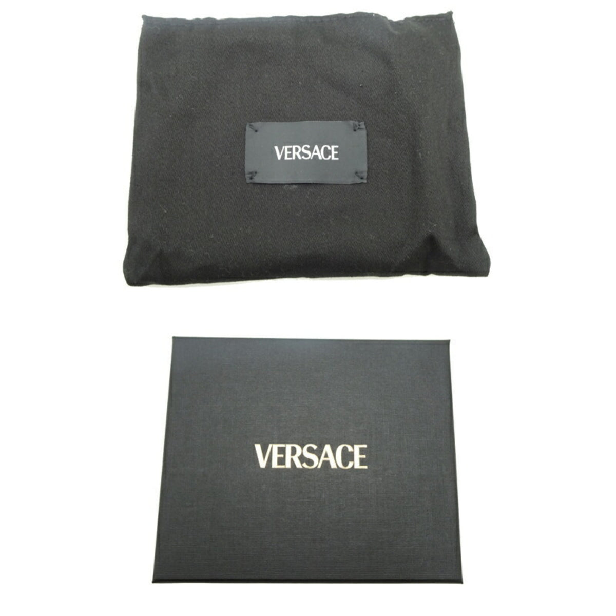 Versace Blue Leather Wallet (Bi-Fold) (Pre-Owned)