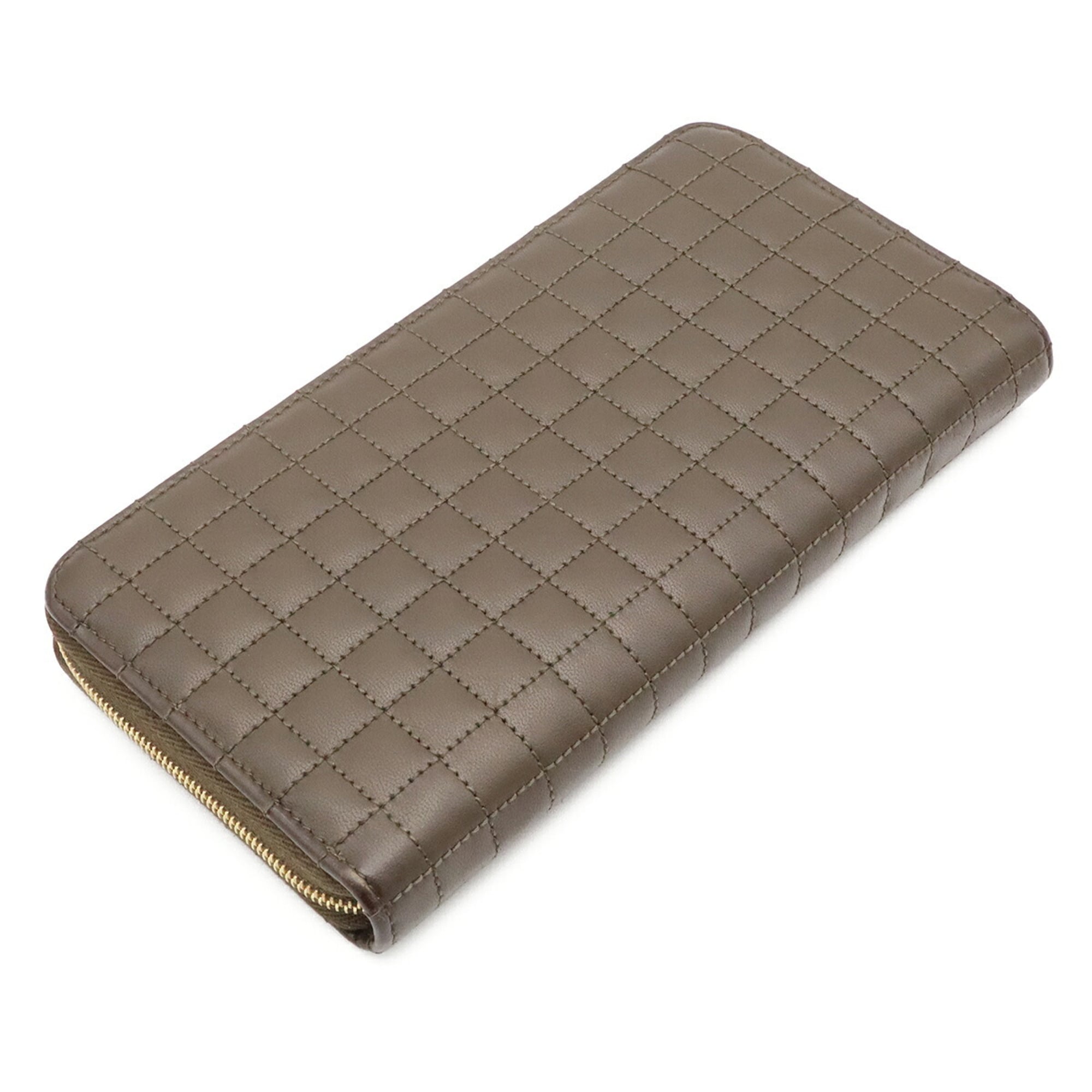 Celine Olive Leather Long Wallet (Bi-Fold) (Pre-Owned)
