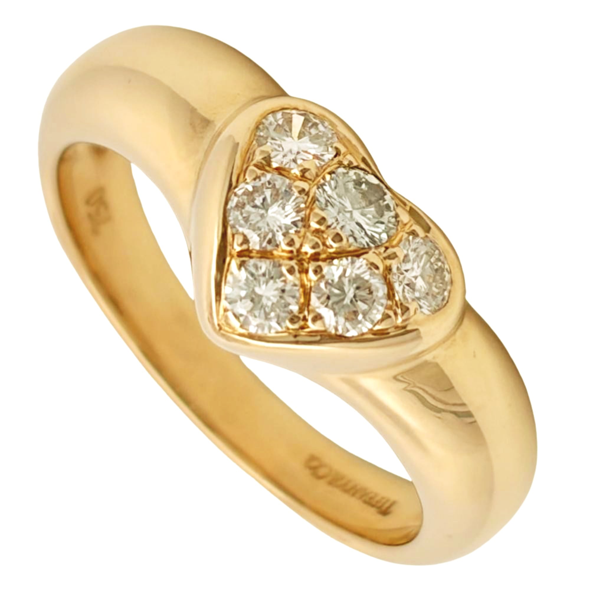 Tiffany Heart Yellow Gold (18K) Band Ring (Pre-Owned)