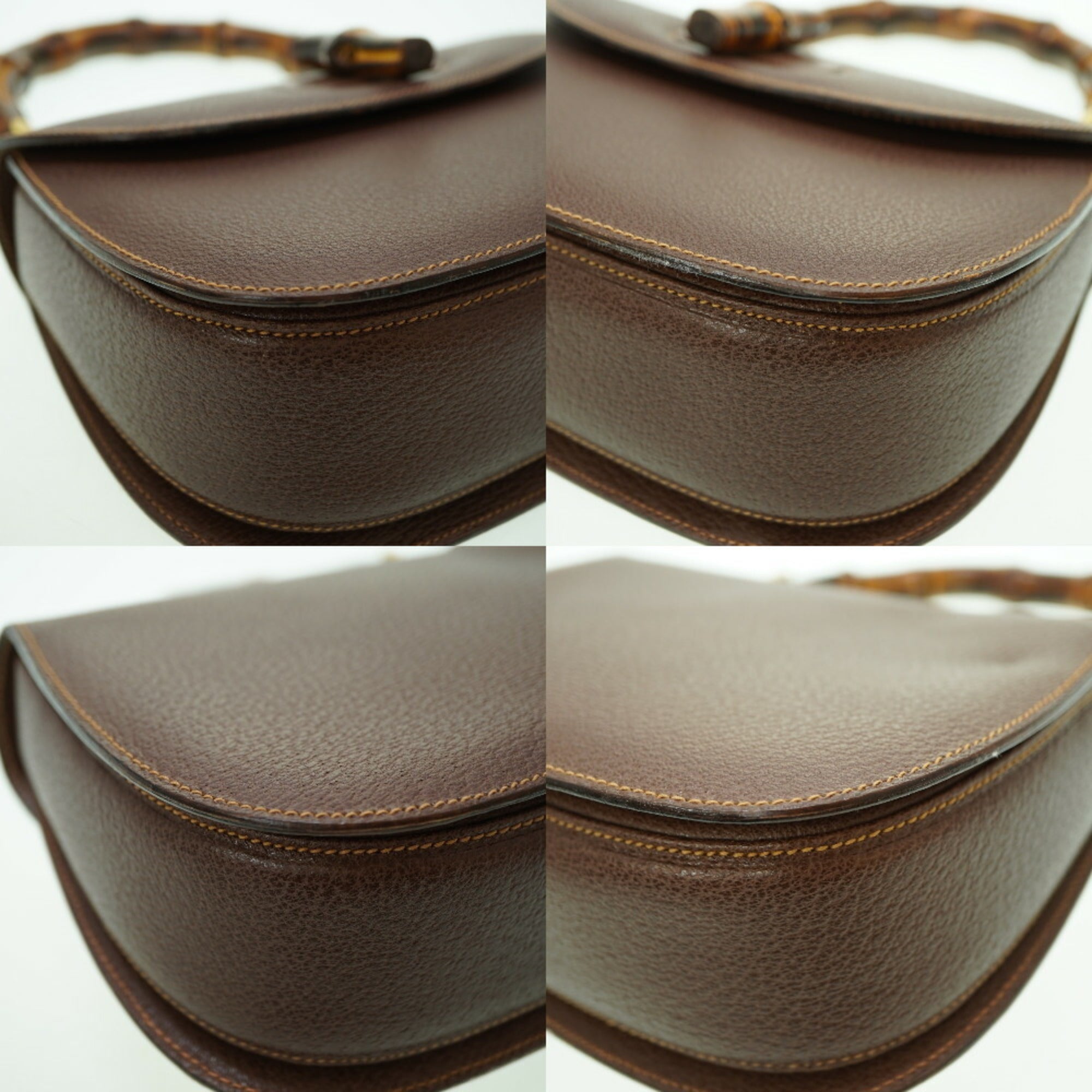 Gucci Brown Leather Handbag (Pre-Owned)