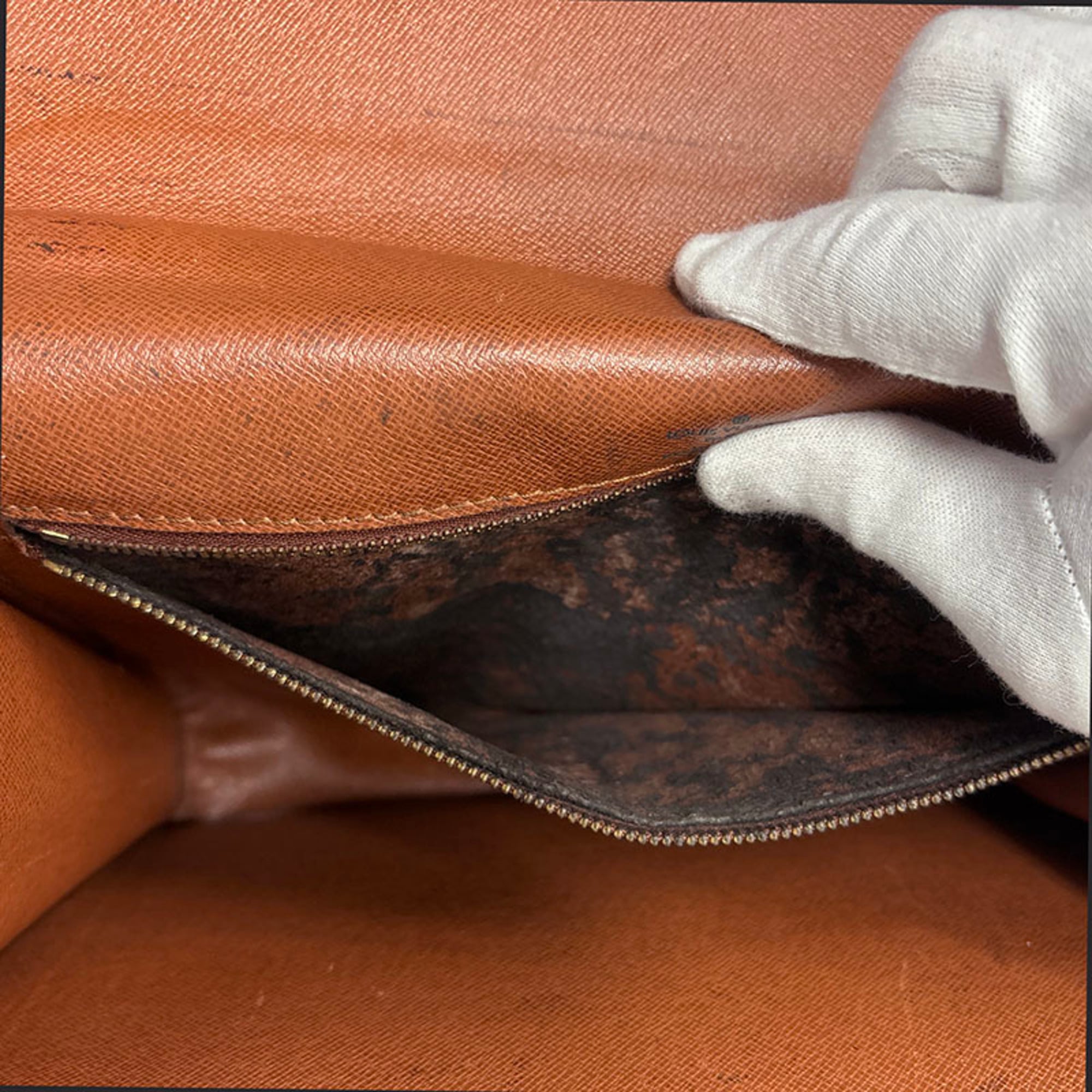 Louis Vuitton Brown Pvc Leather Handbag Shoulder Bag (Pre-Owned)