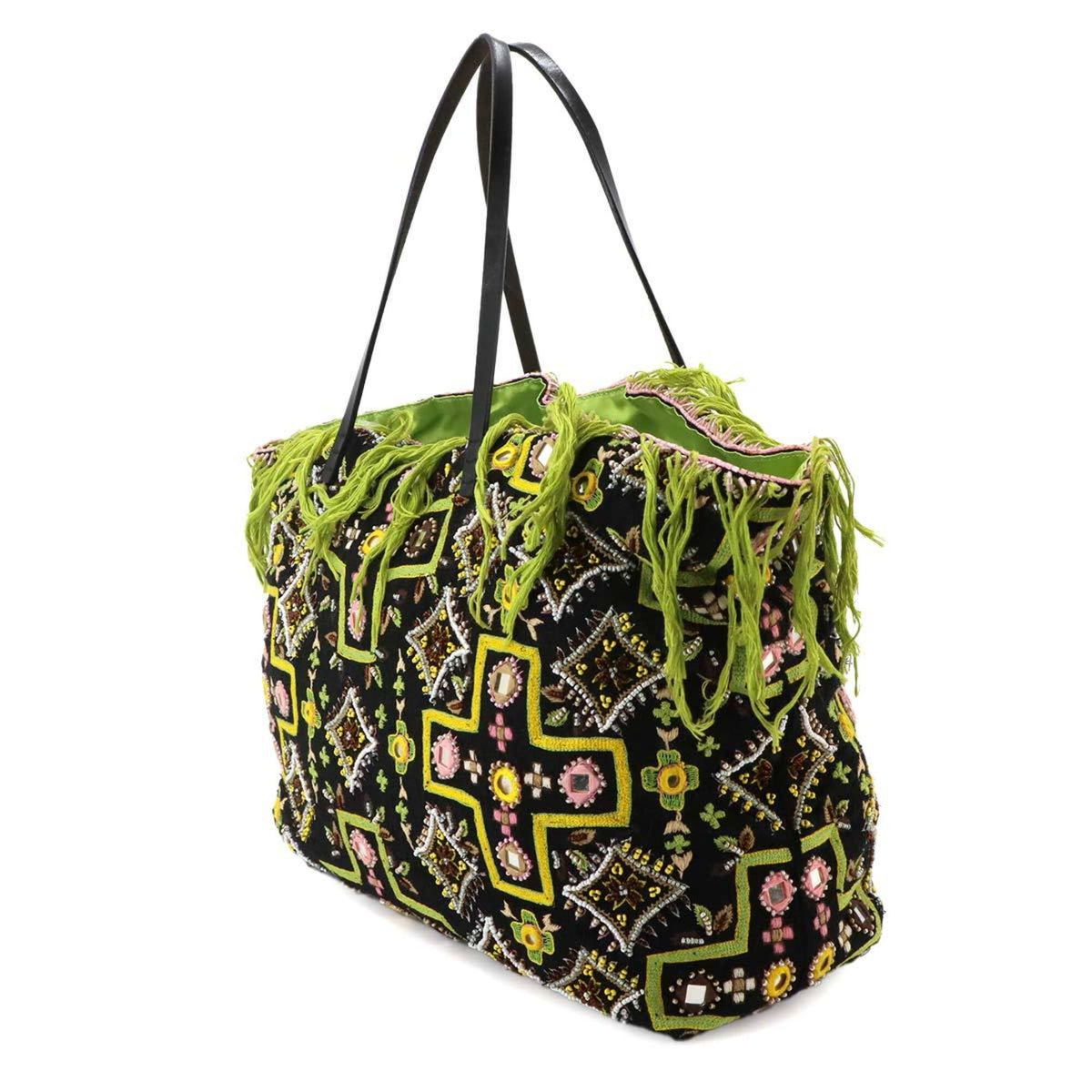 Fendi Multi-Color Canvas Leather Tote Bag (Pre-Owned)