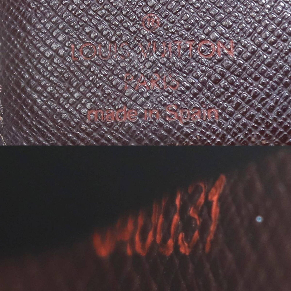 Louis Vuitton Damier Damier Canvas Ebene Wallet (Bi-Fold) (Pre-Owned)