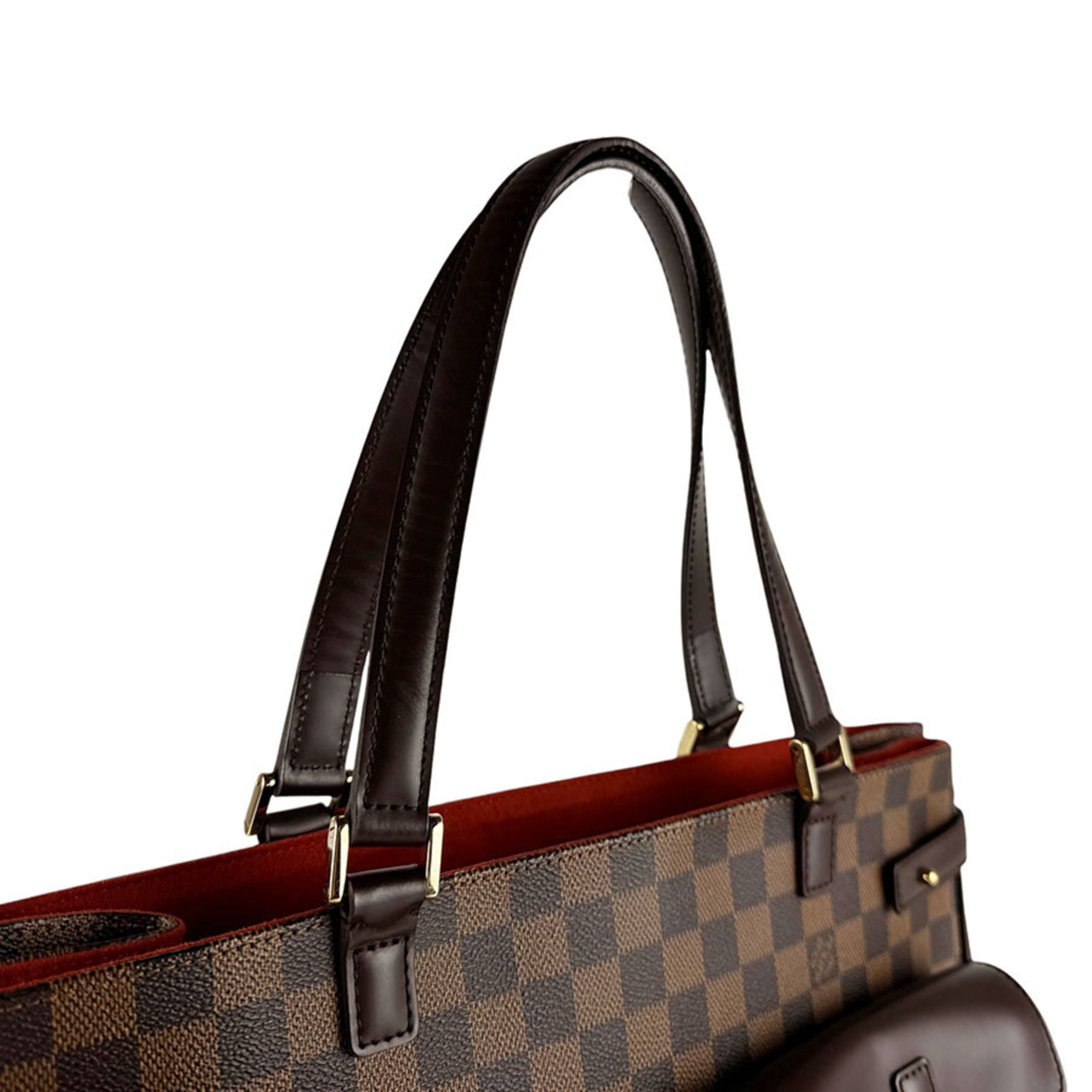 Louis Vuitton Damier Canvas Ebene Damier Canvas Handbag (Pre-Owned)