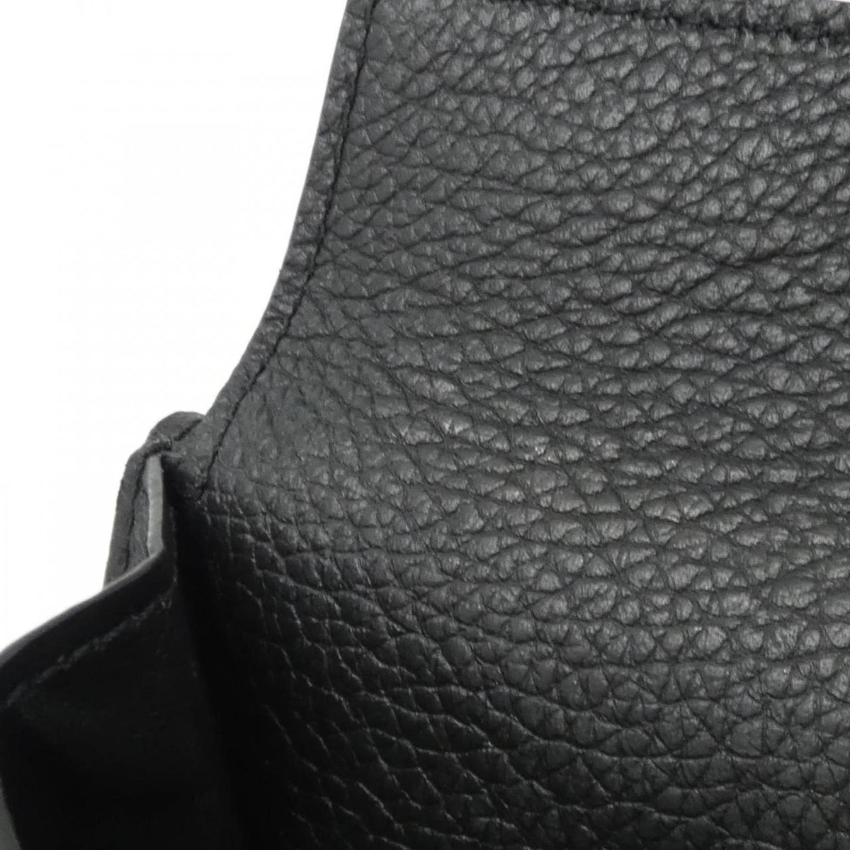 Louis Vuitton Black Leather Wallet (Bi-Fold) (Pre-Owned)
