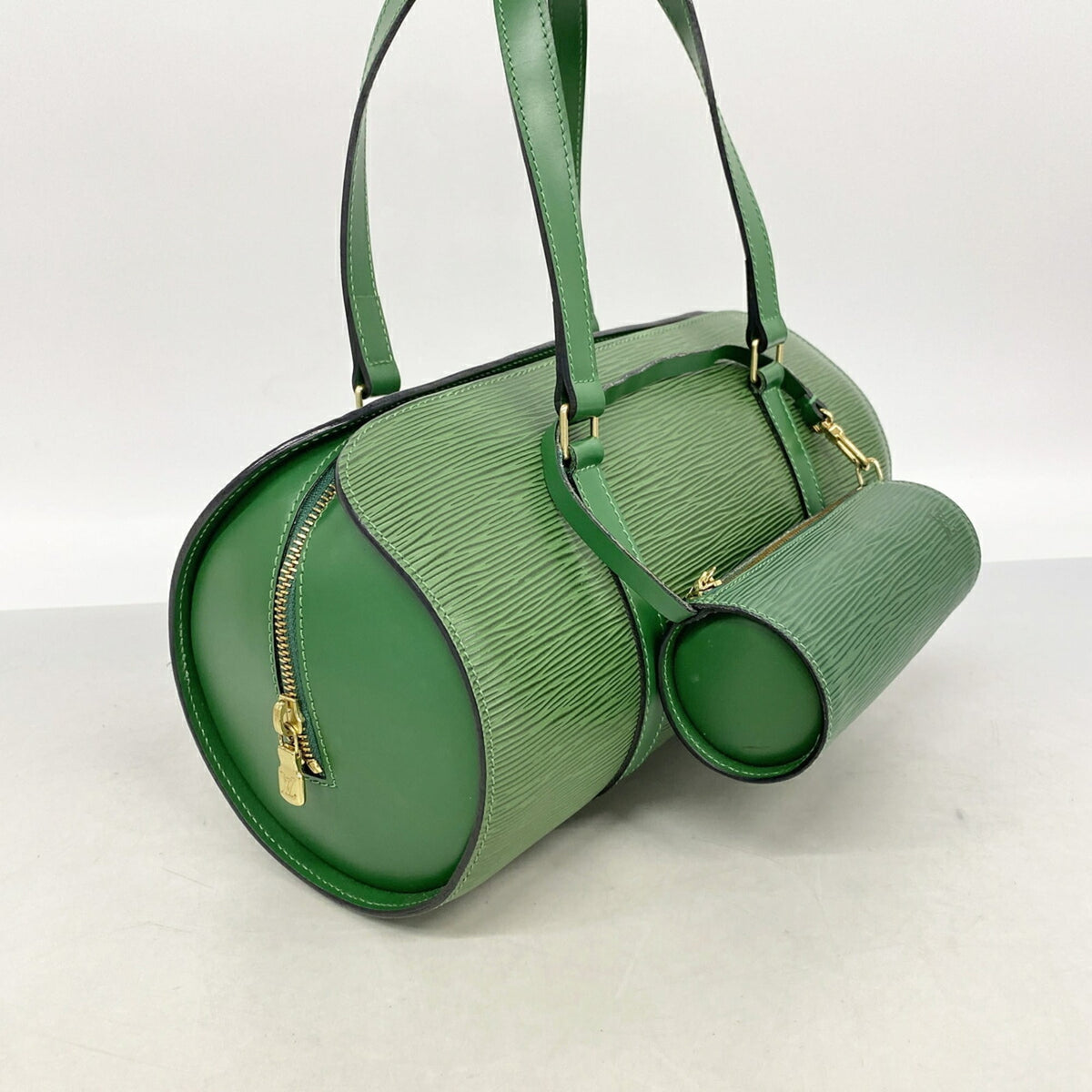 Louis Vuitton Borneo Green Handbag (Pre-Owned)