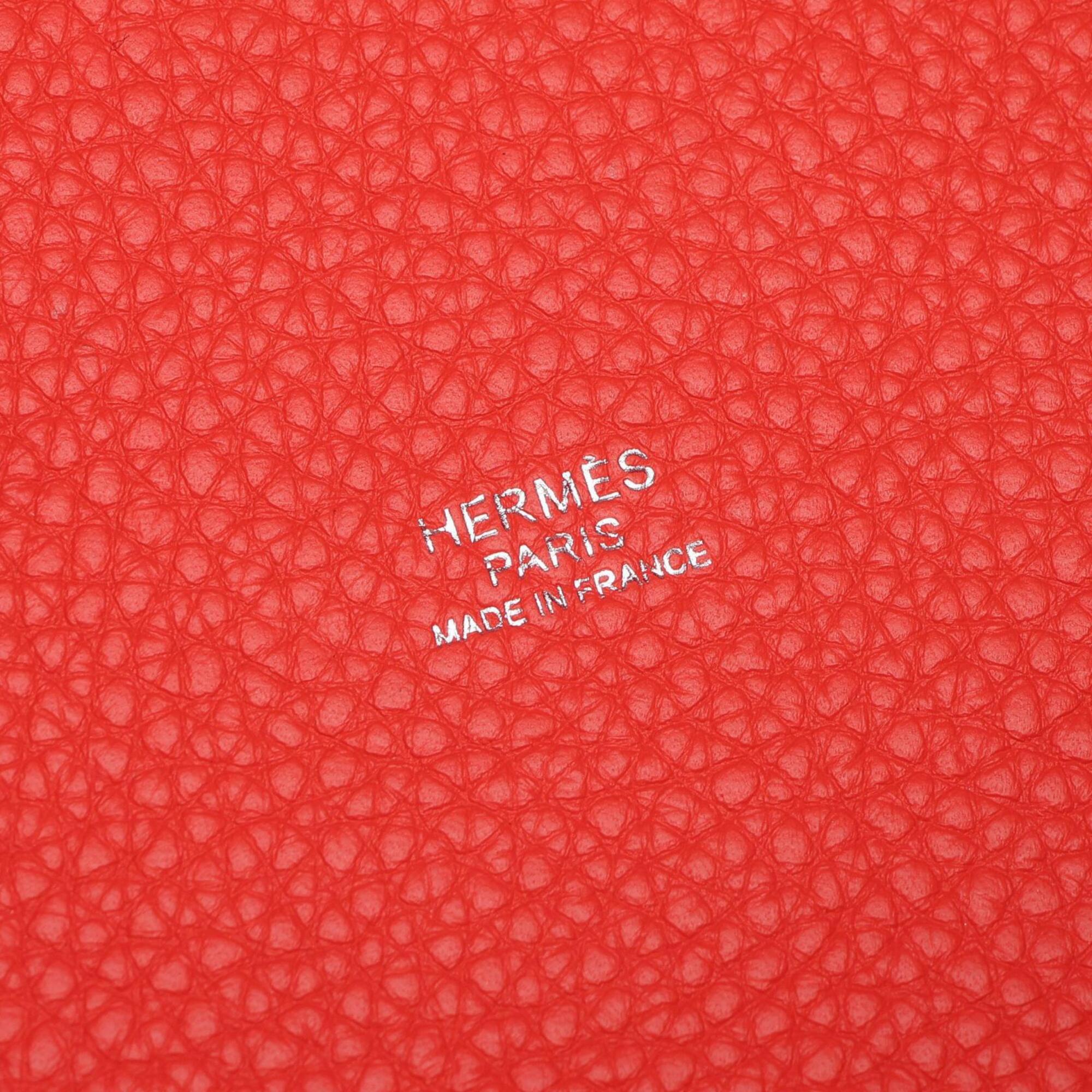 Hermes Pink Rose Jaipur Taurillon Clemence Leather Handbag (Pre-Owned)