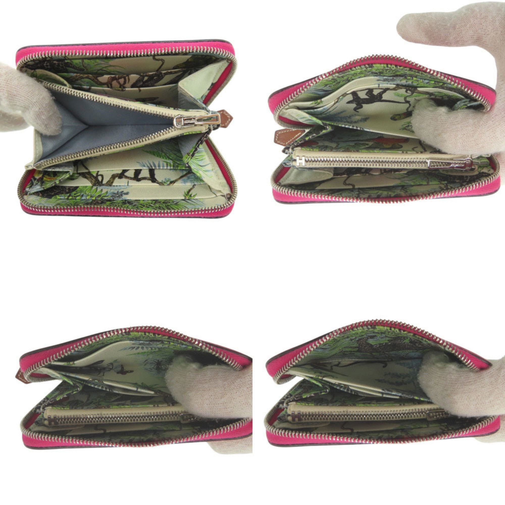 Hermes Pink Barenia Leather Epsom Leather Coin Purse/Coin Case (Pre-Owned)