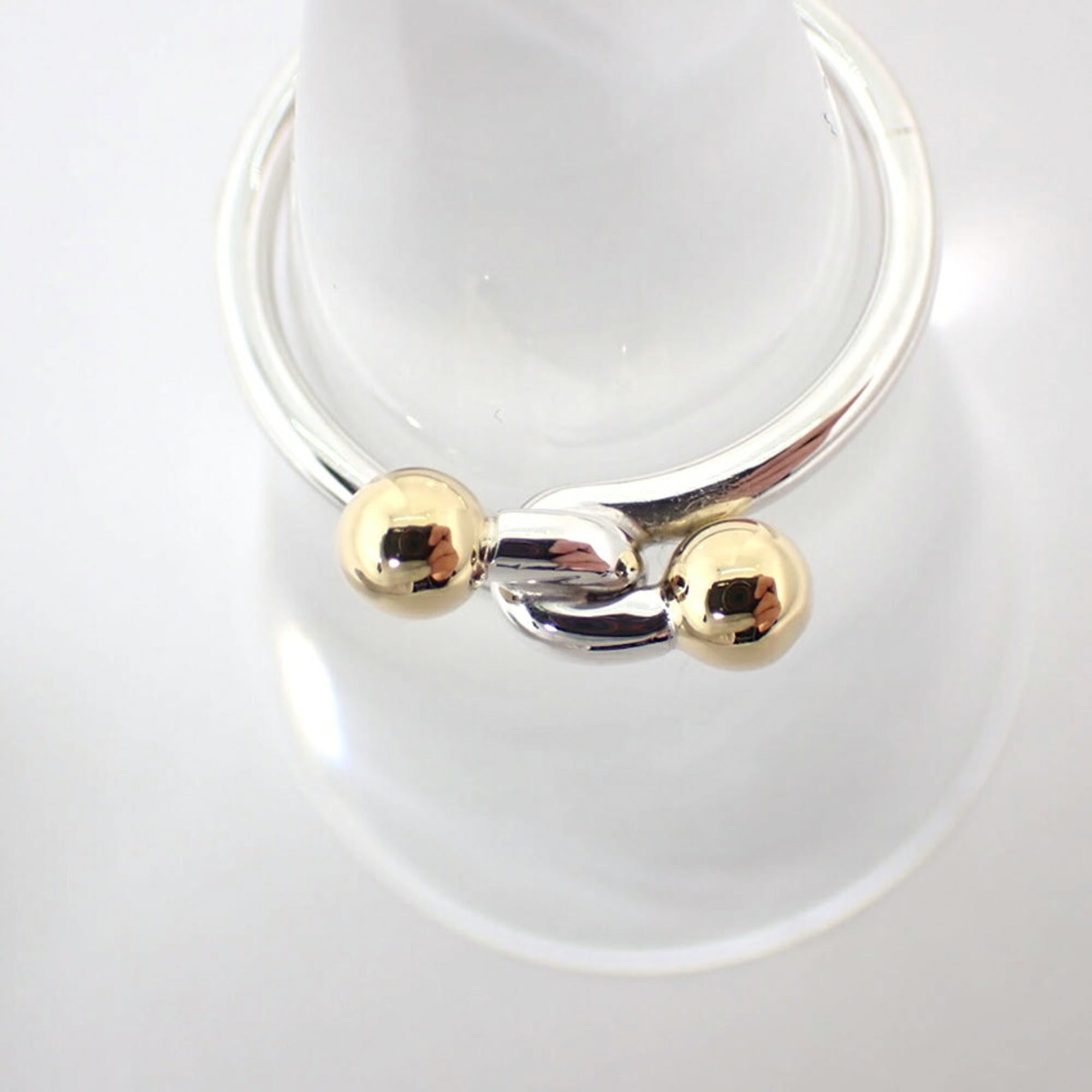 Tiffany Yellow Gold (18K) Sterling Silver 925 Band Ring (Pre-Owned)