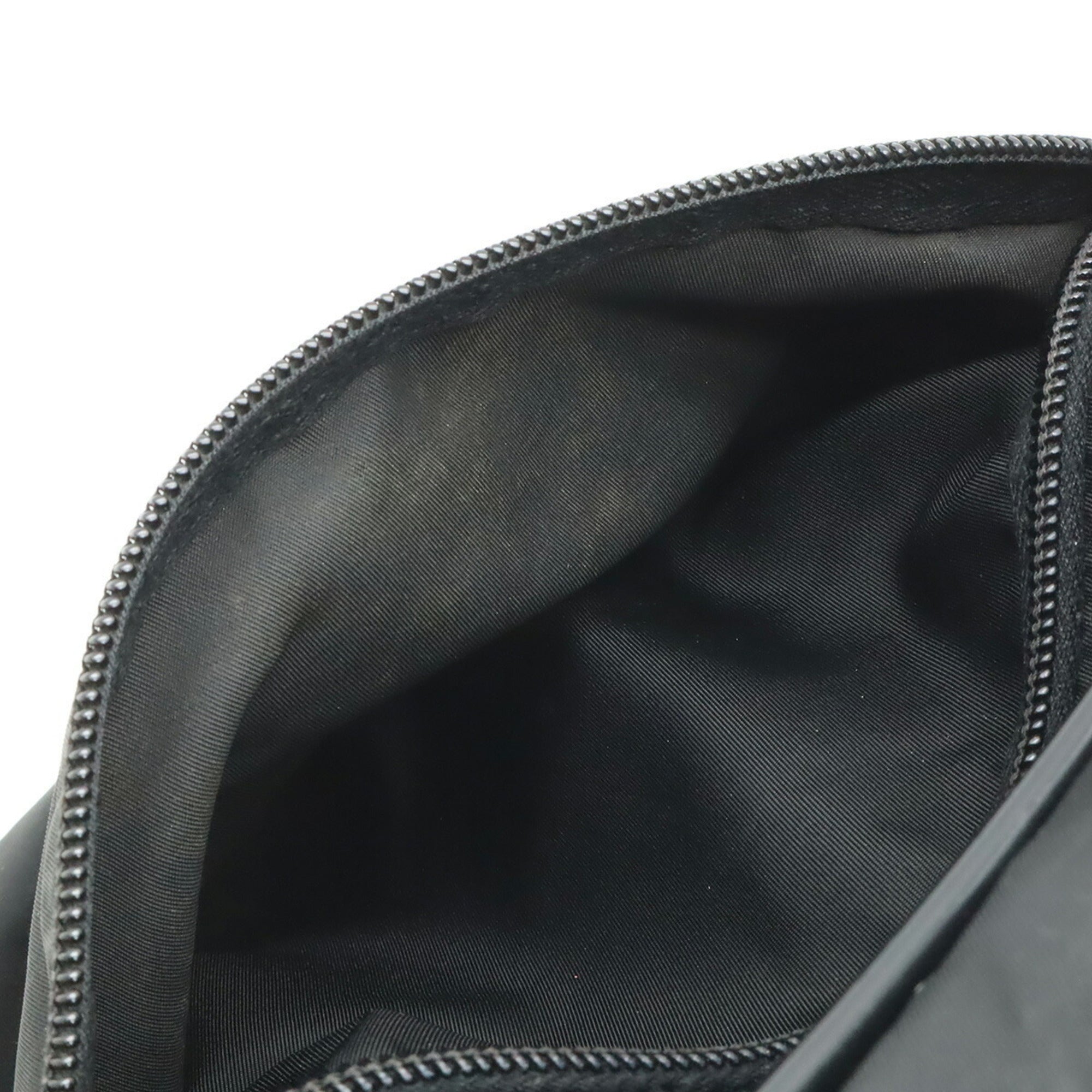 Prada Black Nero Nylon Leather Messenger Bag Shoulder Bag (Pre-Owned)