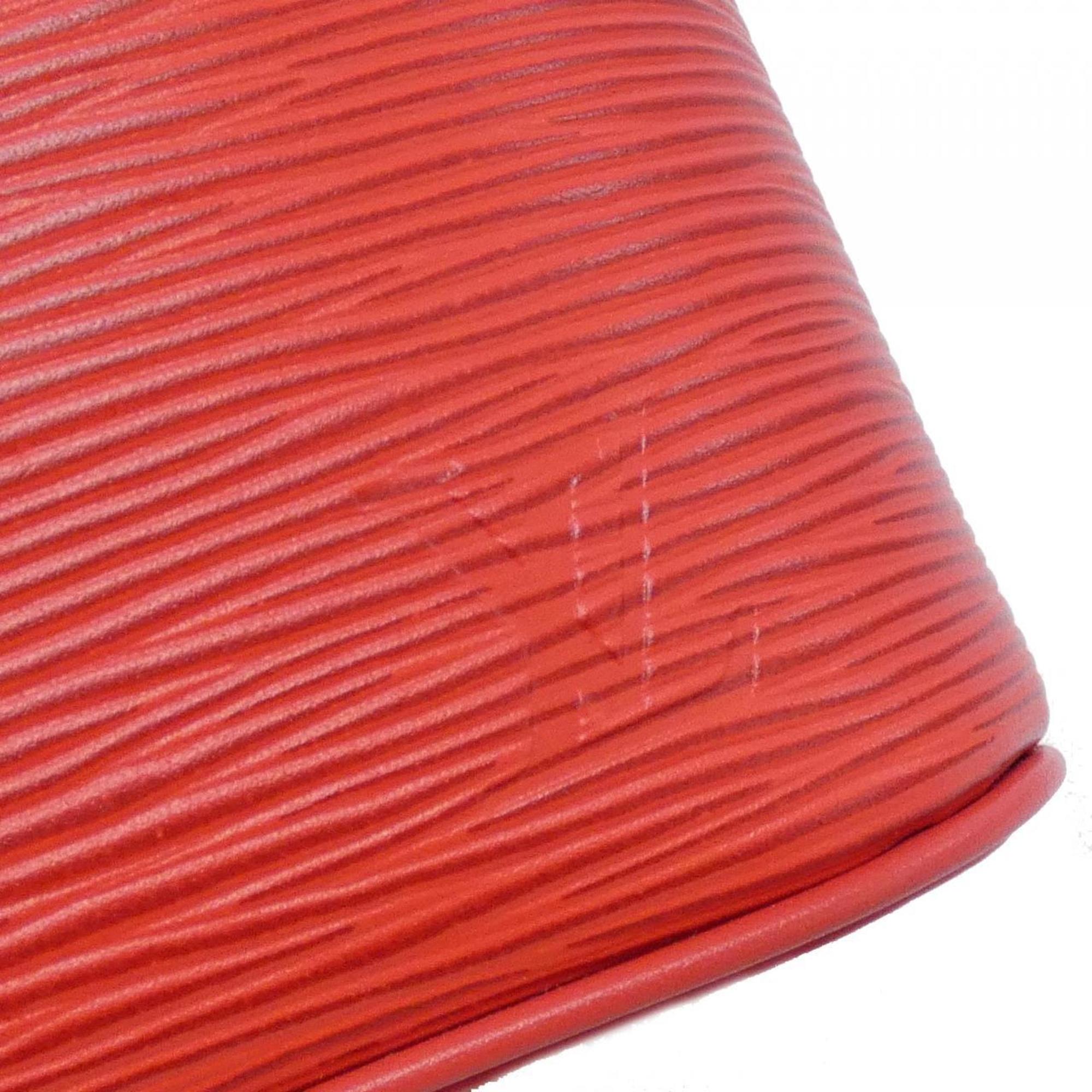 Louis Vuitton Red Color Leather Handbag (Pre-Owned)