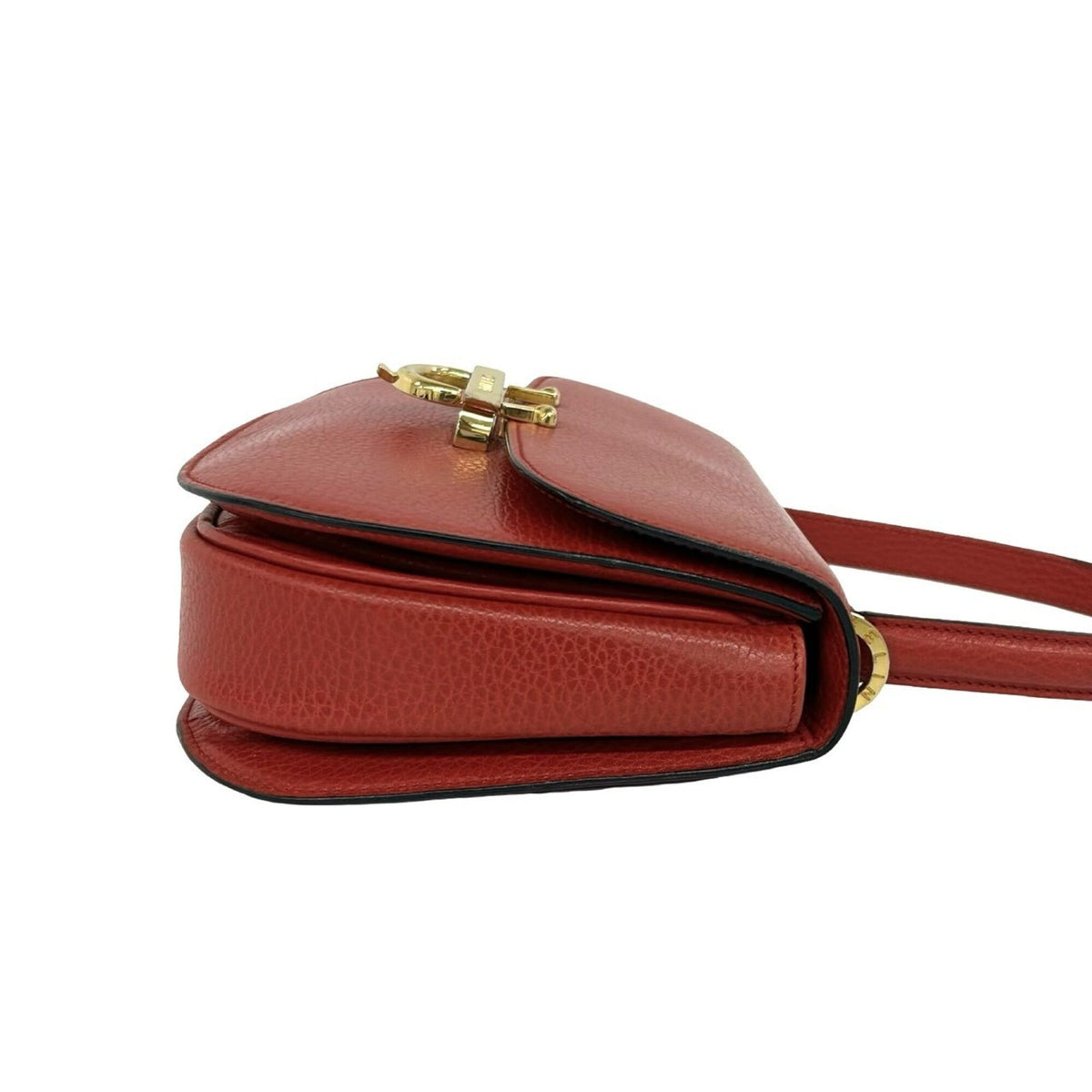 Celine Red Color Leather Handbag Shoulder Bag (Pre-Owned)