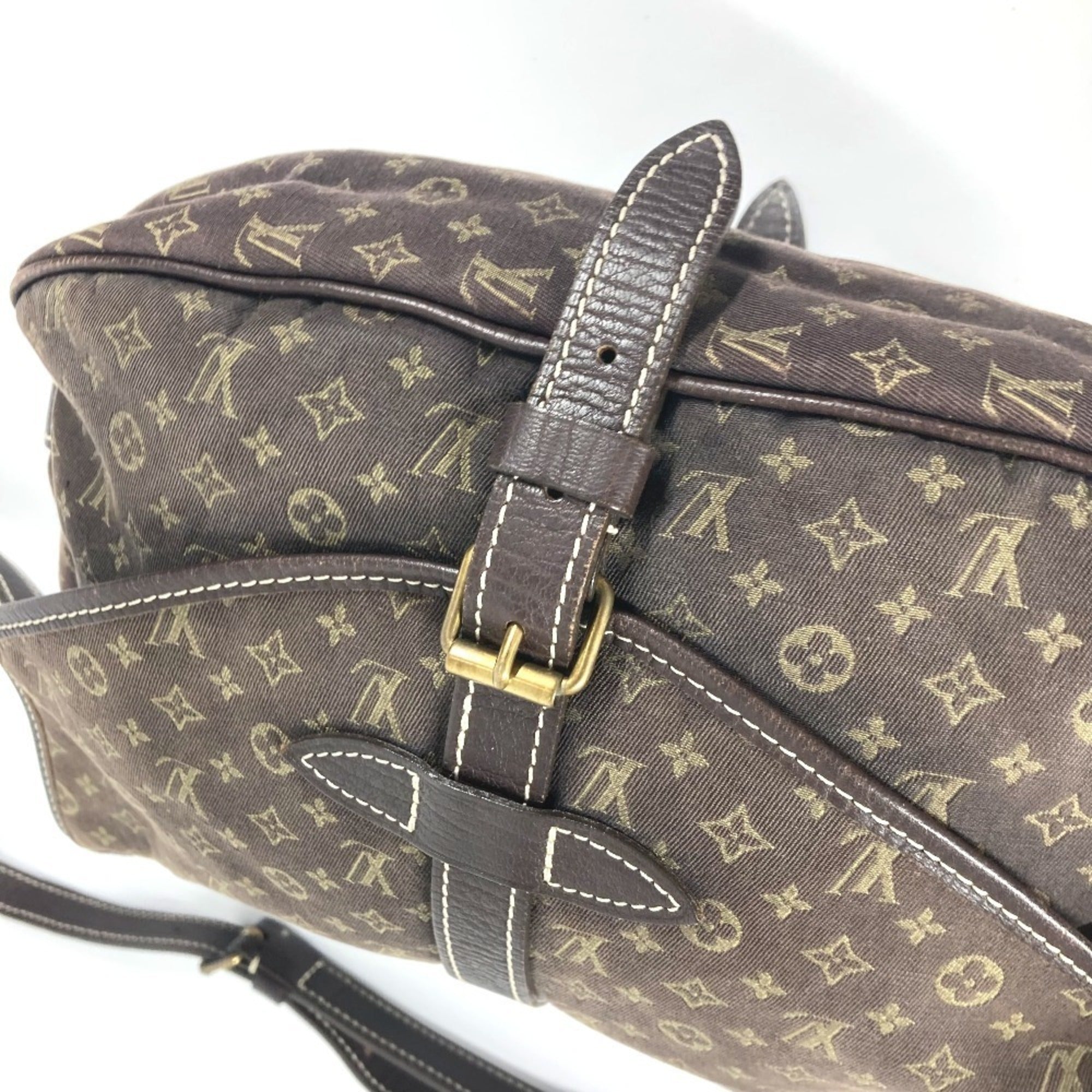 Louis Vuitton Brown Fusain Monogram Mini Lin Shoulder Bag (Pre-Owned)
