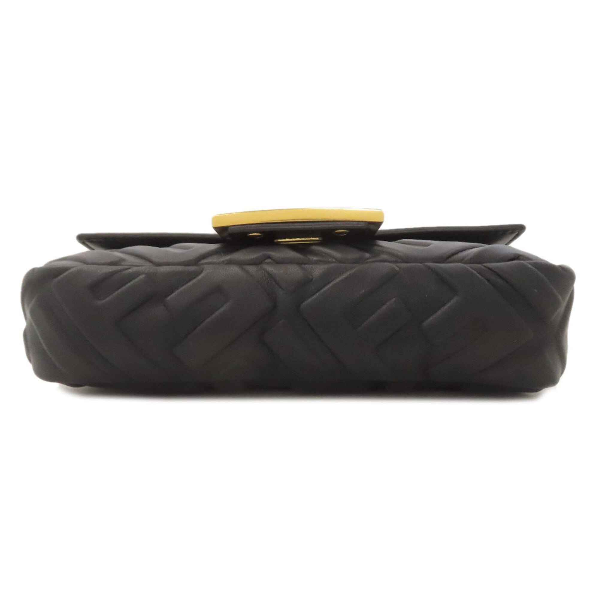 Fendi Black Leather Shoulder Bag (Pre-Owned)