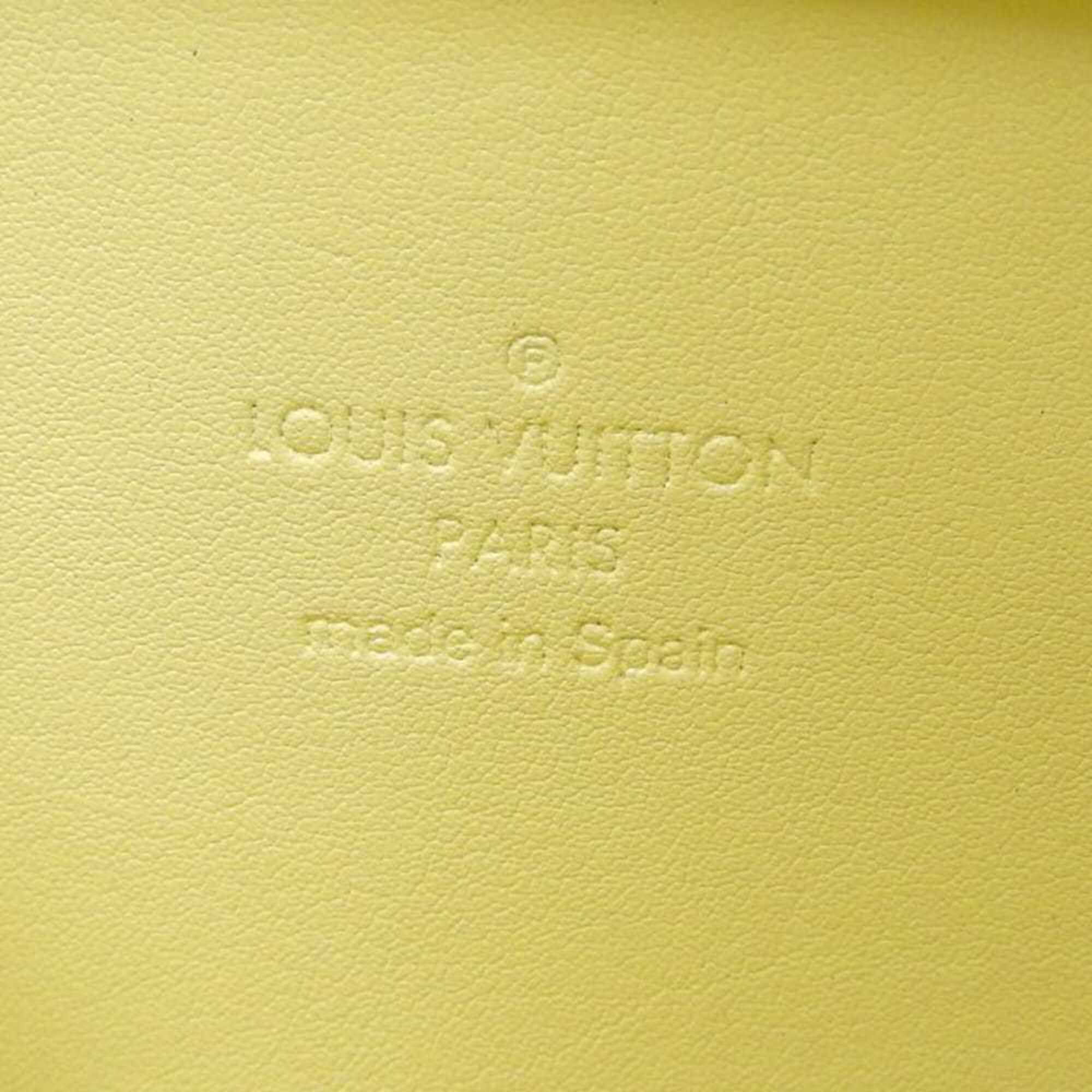Louis Vuitton Monogram Yellow Monogram Vernis Leather Handbag Tote Bag (Pre-Owned)