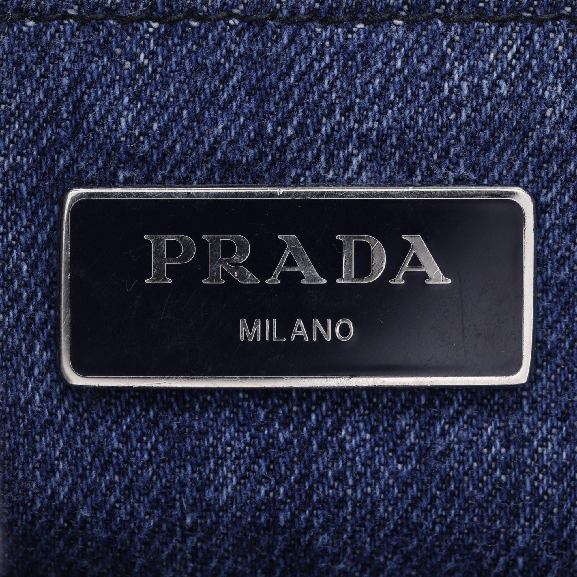 Prada Blue Denim Handbag (Pre-Owned)