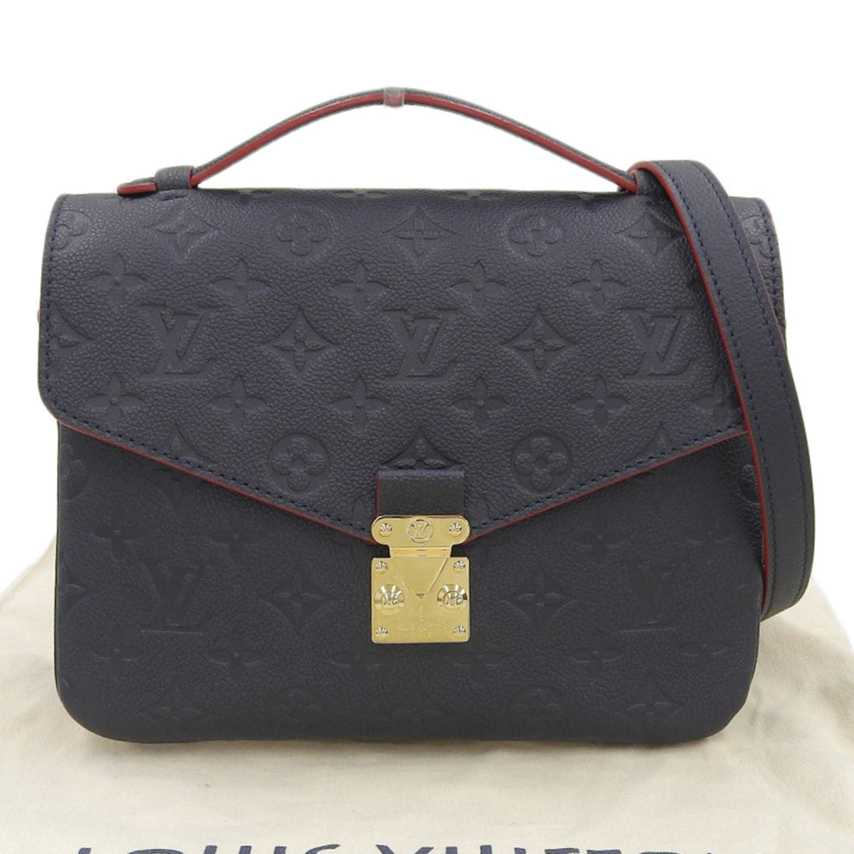Louis Vuitton Marine Rouge Monogram Empreinte Handbag Pochette (Pre-Owned)