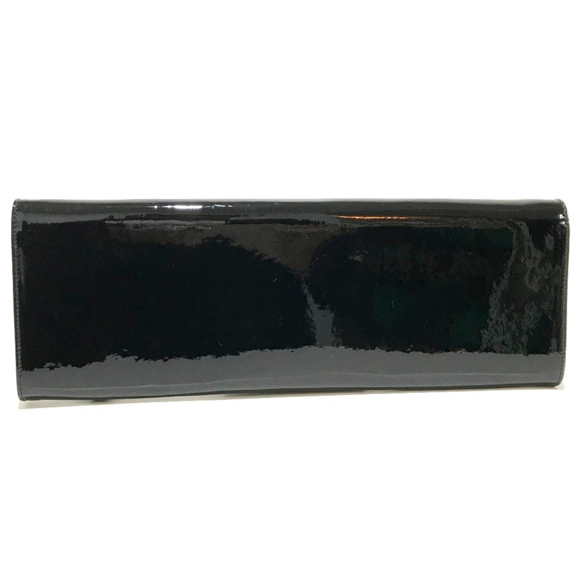 Christian Louboutin Black Patent Leather Clutch Bag (Pre-Owned)