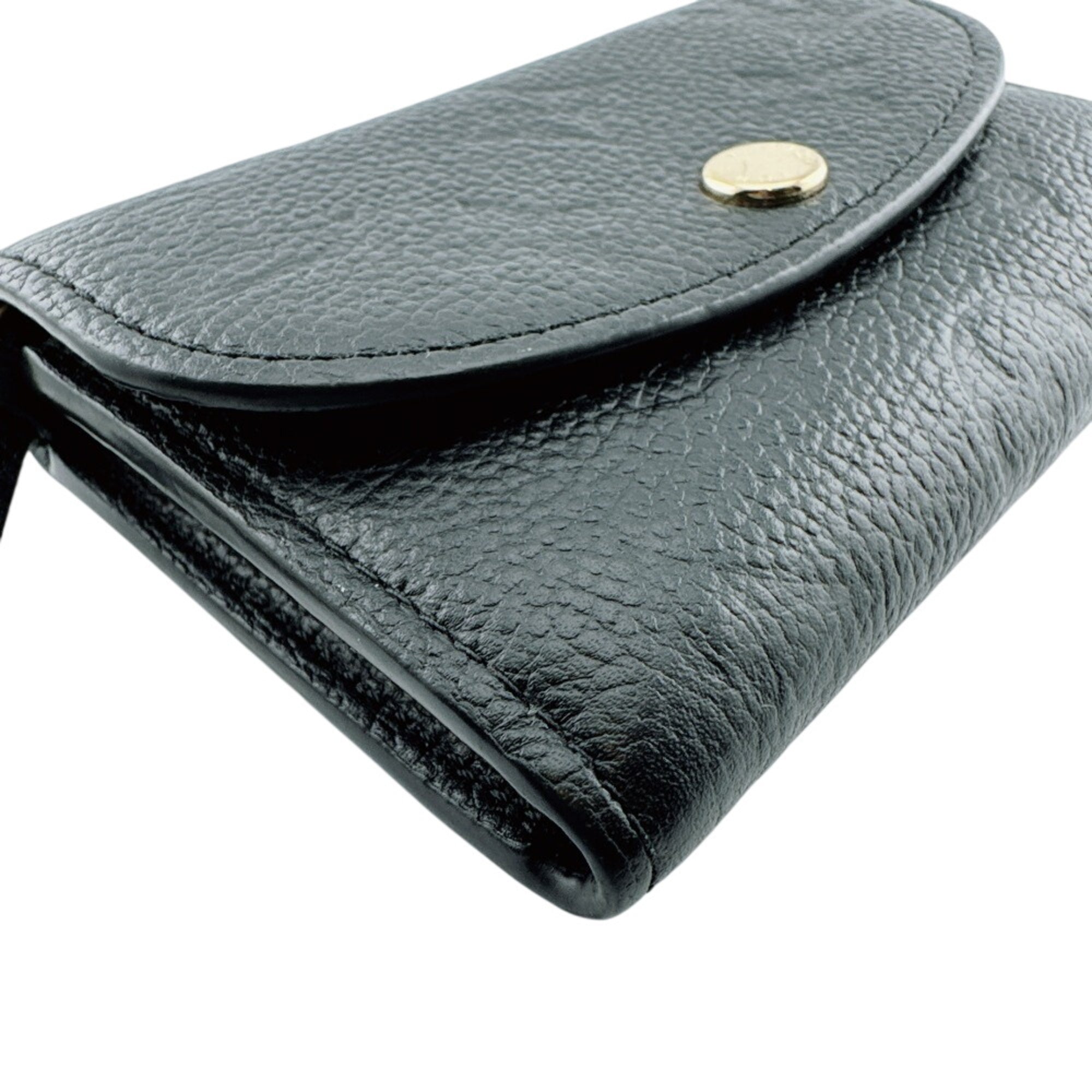 Louis Vuitton Monogram Empreinte Noir Leather Long Wallet (Bi-Fold) (Pre-Owned)