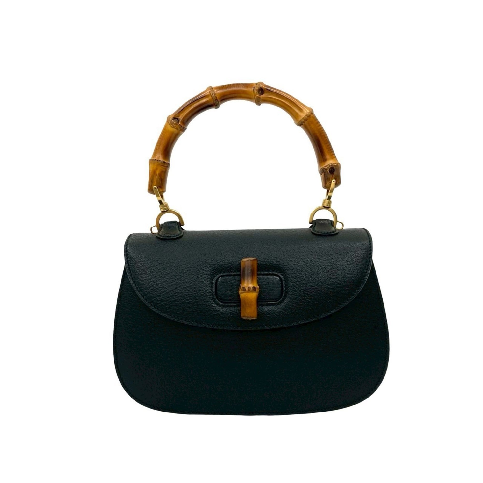 Gucci Black Leather Handbag (Pre-Owned)