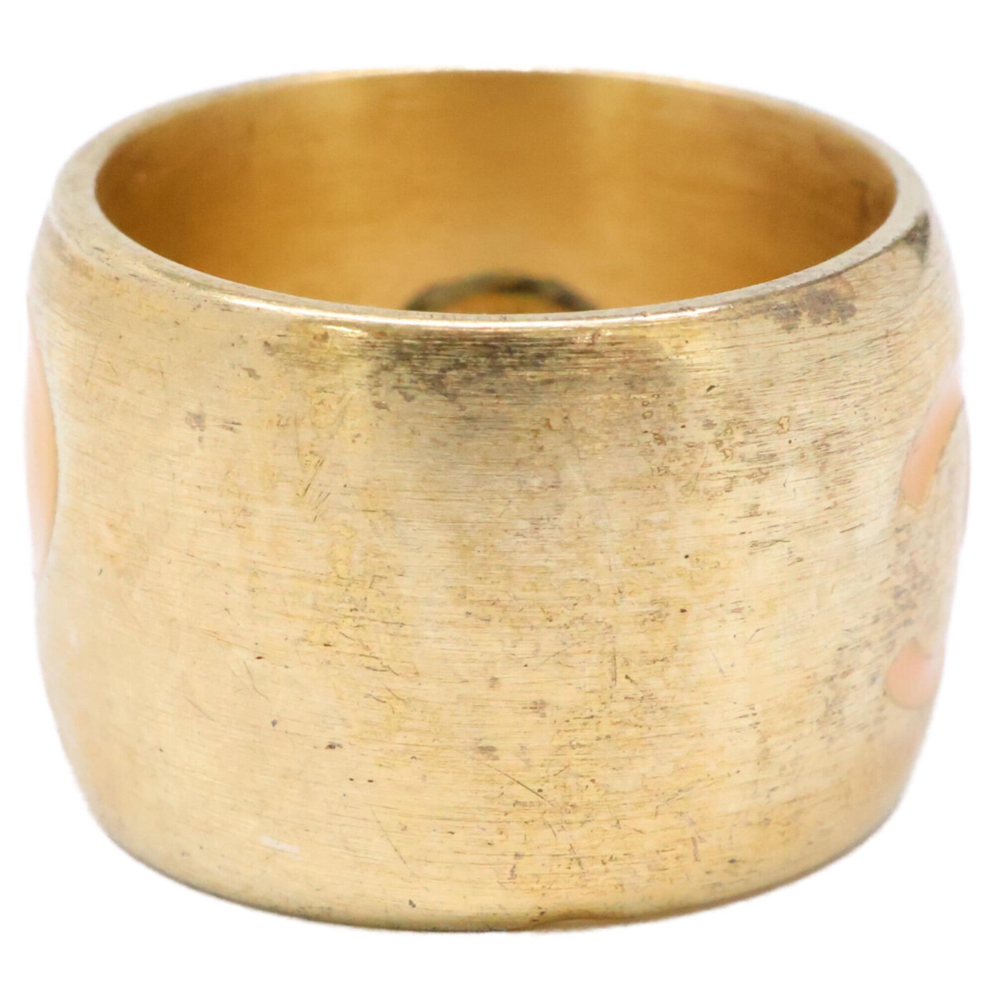 Chanel Gold Metal Band Ring (Pre-Owned)