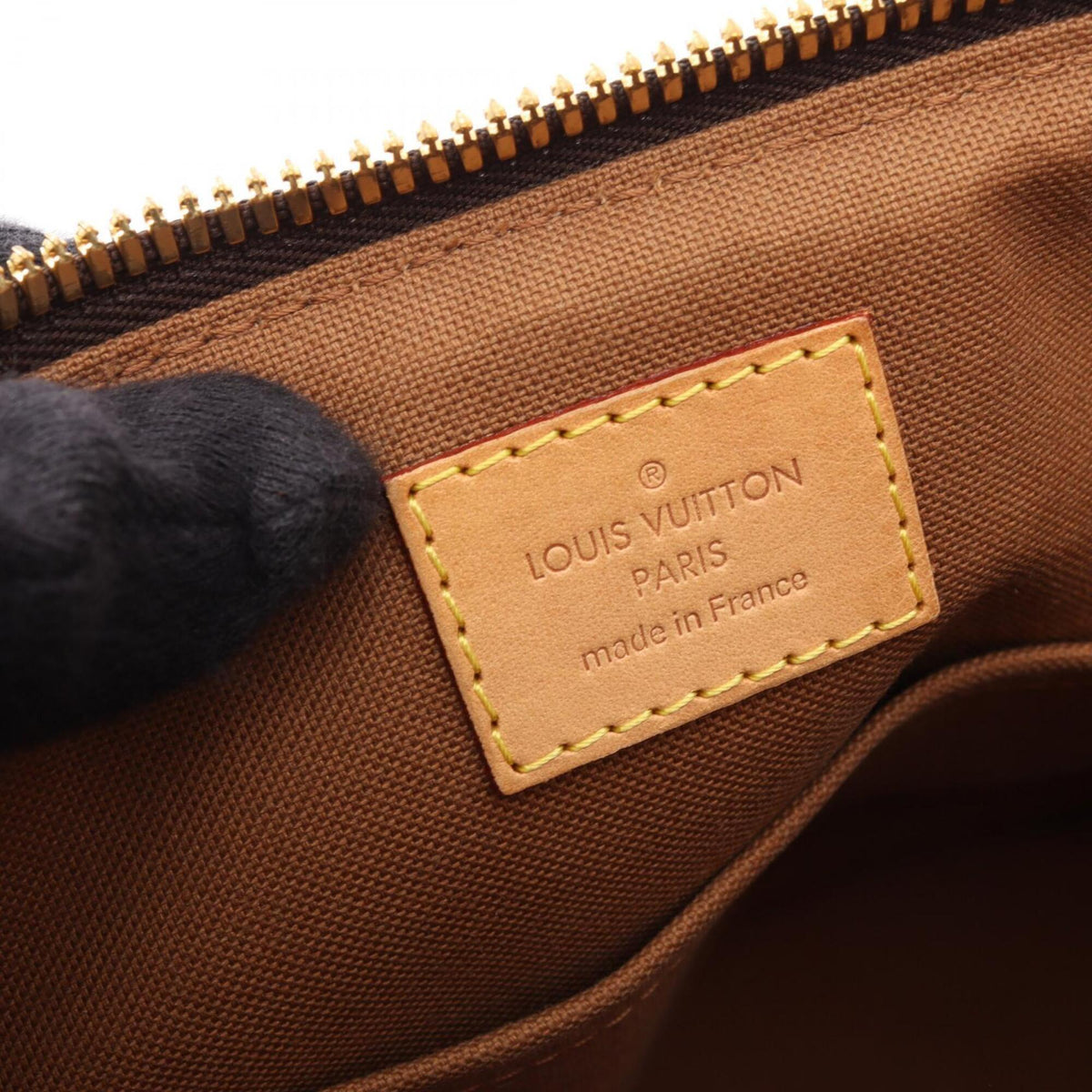 Louis Vuitton Monogram Brown Coated Canvas Leather Handbag (Pre-Owned)