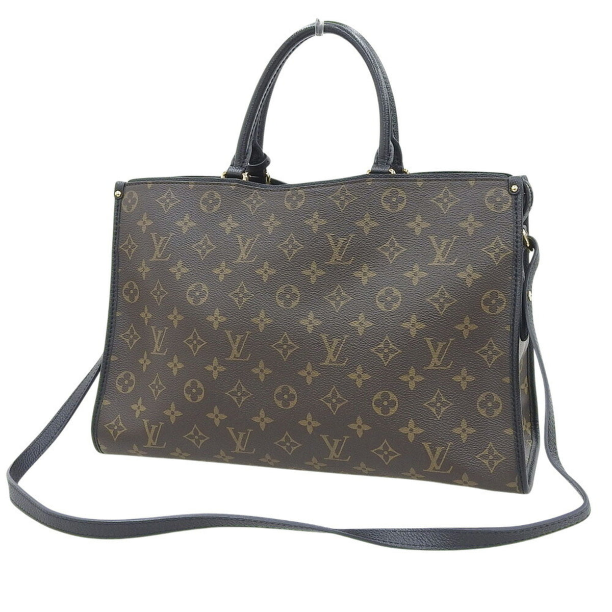 Louis Vuitton Black Noir Pvc Leather Tote Bag (Pre-Owned)
