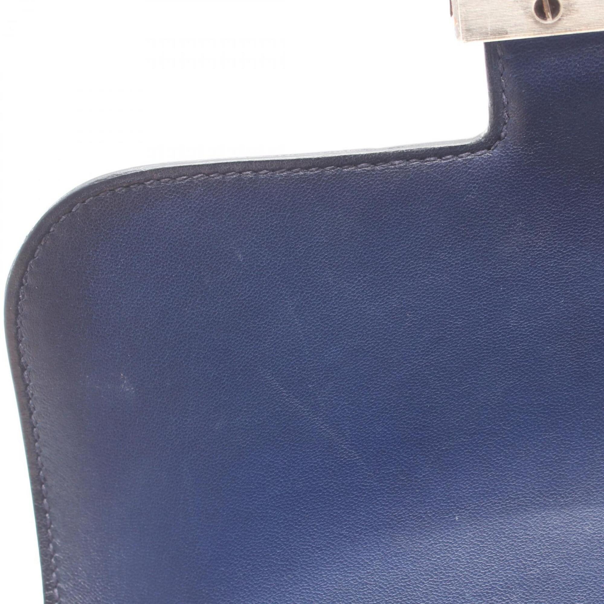 Hermes Bleu Saphir Navy Epsom Leather Handbag Shoulder Bag (Pre-Owned)