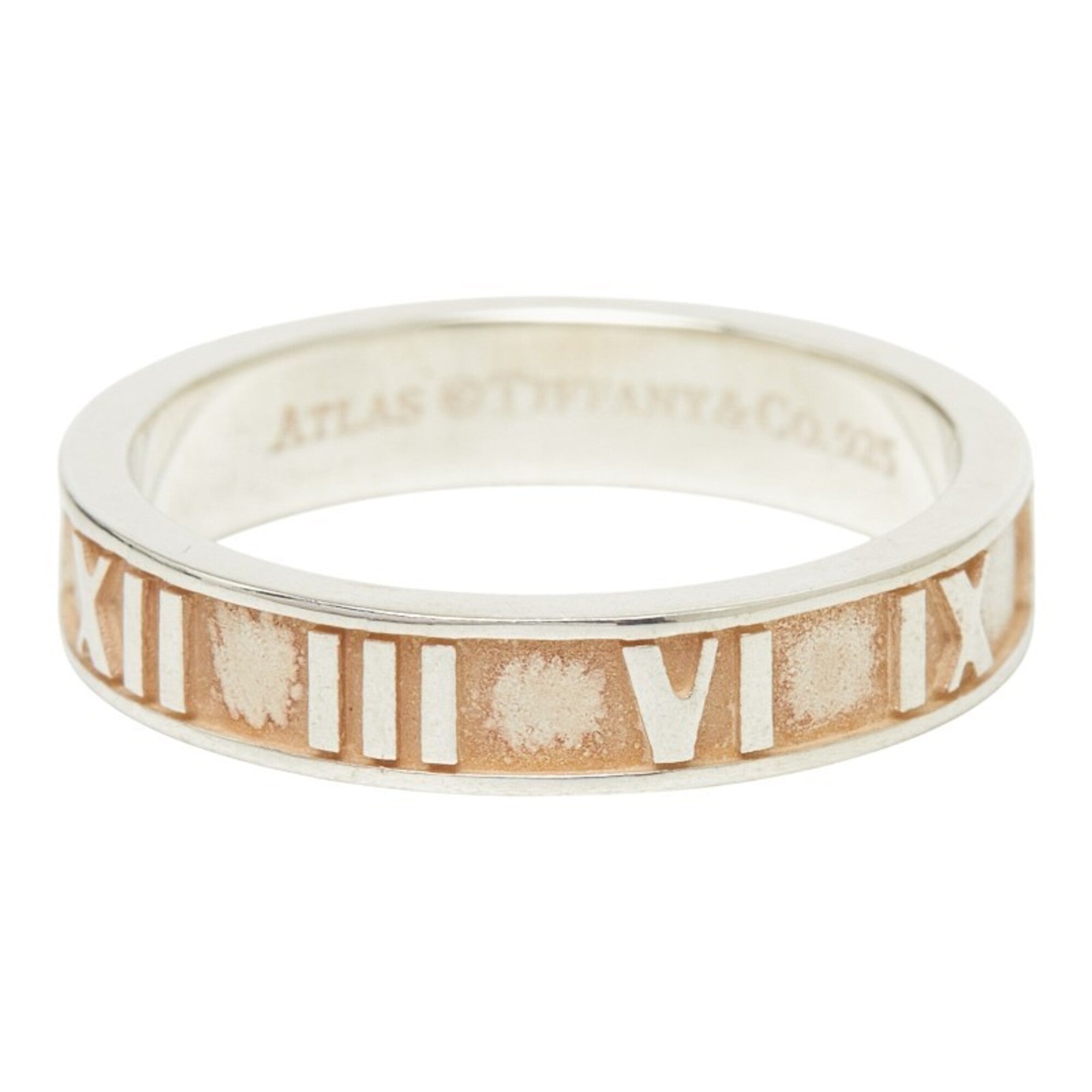 Tiffany Atlas Silver 925 Band Ring (Pre-Owned)