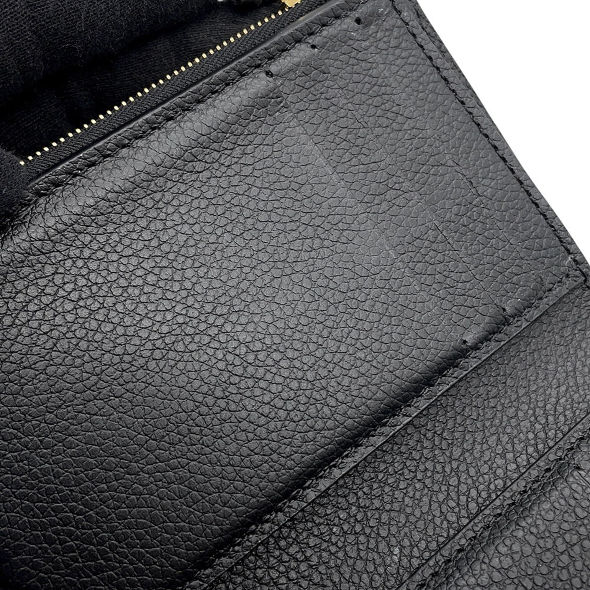 Louis Vuitton Beige Black Noir Monogram Empreinte Wallet (Tri-Fold) (Pre-Owned)