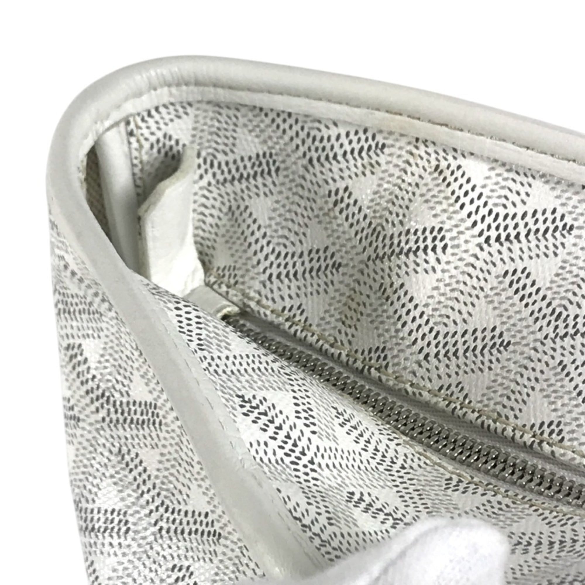 Goyard White Pvc Leather Shoulder Bag Tote Bag (Pre-Owned)