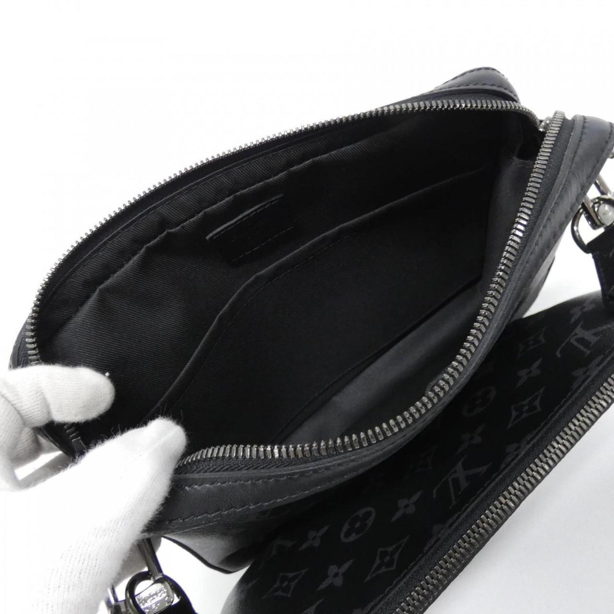 Louis Vuitton Monogram Eclipse Black Gris Coated Canvas Shoulder Bag (Pre-Owned)