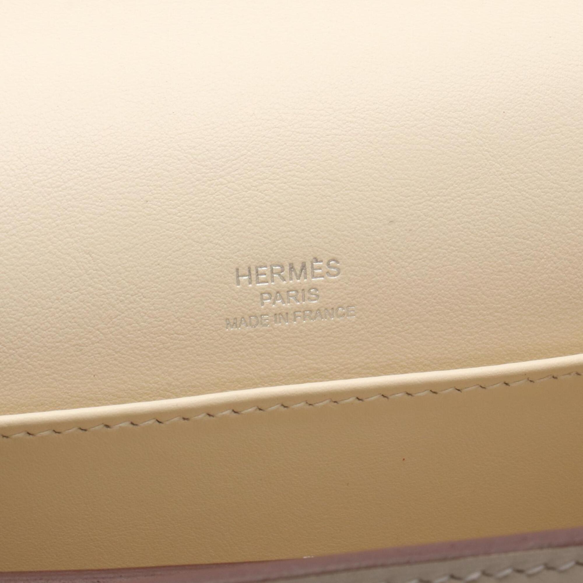 Hermes Ivory Swift Leather Leather Handbag Shoulder Bag (Pre-Owned)