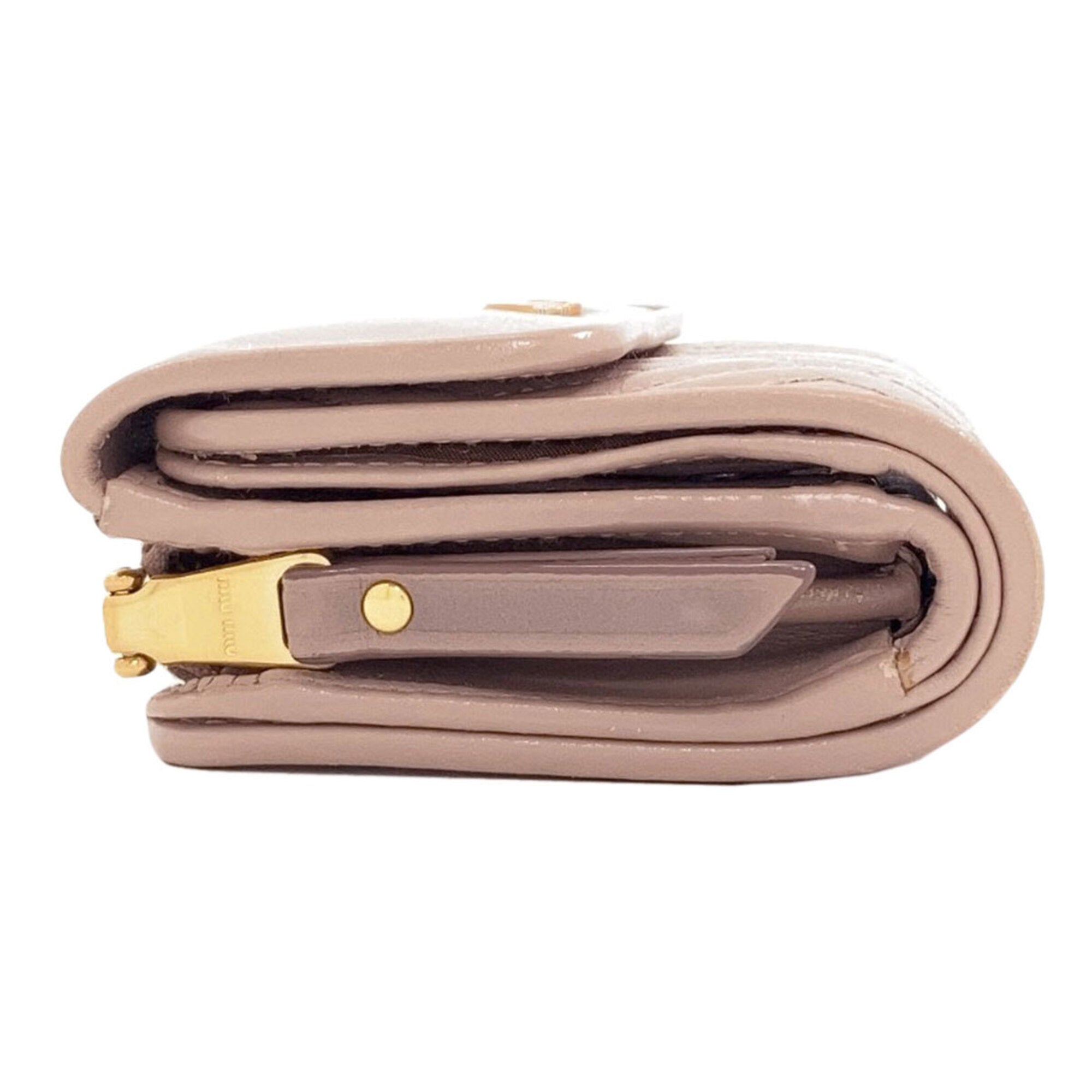 Miu Miu Pink Leather Wallet (Bi-Fold) (Pre-Owned)