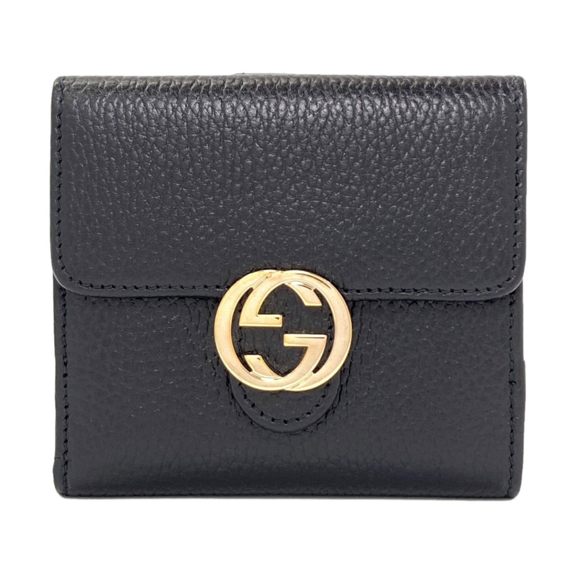 Gucci Black Leather Wallet (Bi-Fold) (Pre-Owned)